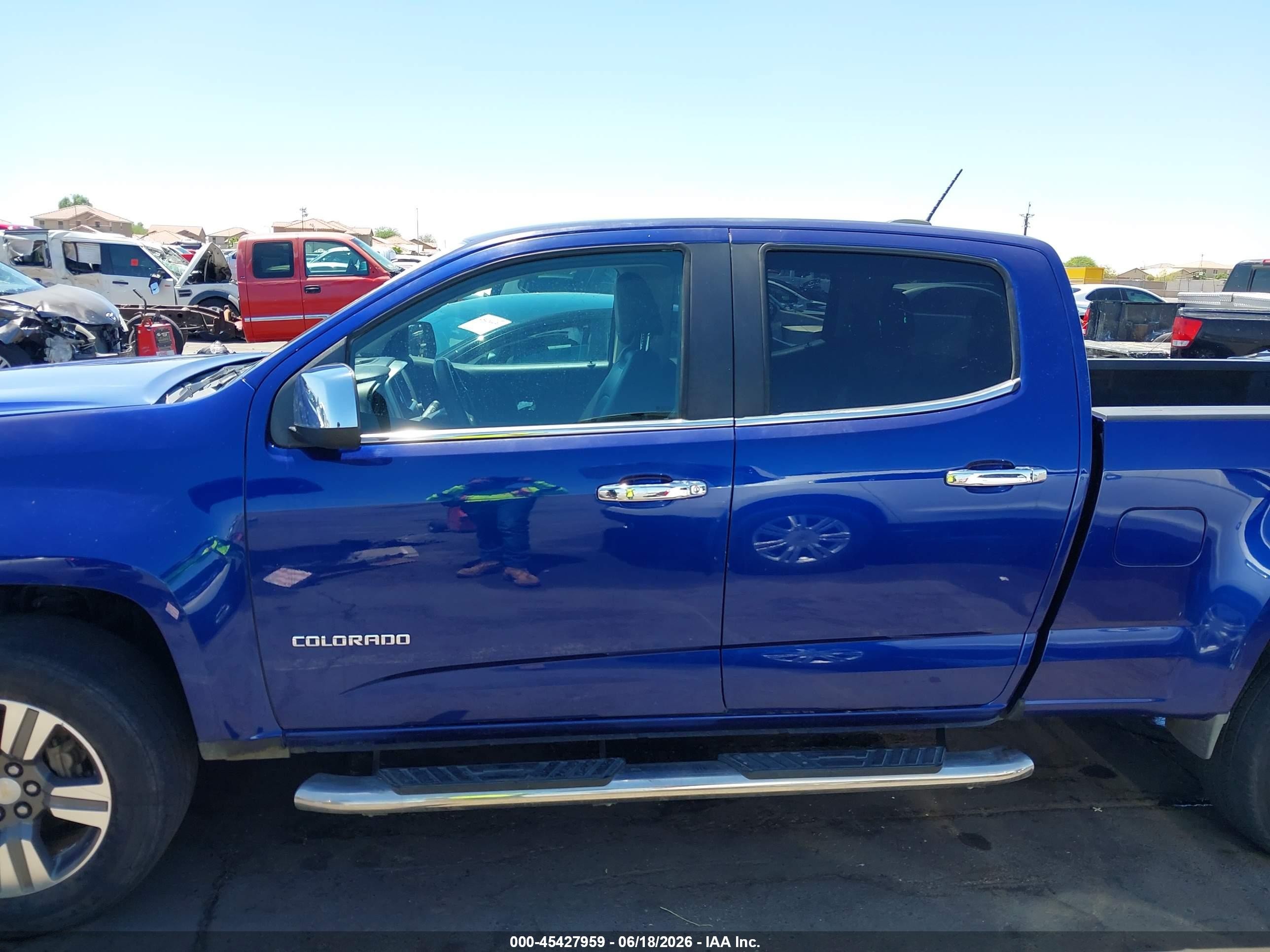 2015 Chevrolet Colorado Lt Blue vin: 1GCGSBE35F1250831