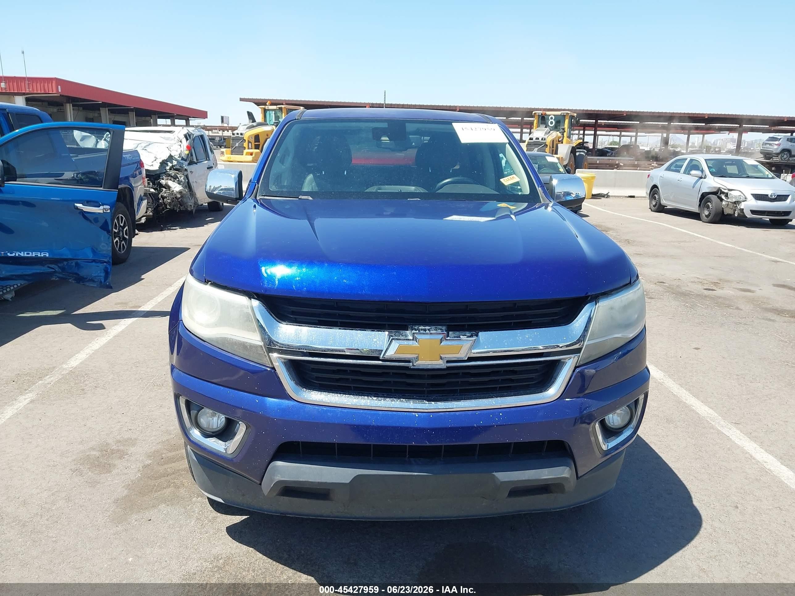 2015 Chevrolet Colorado Lt Blue vin: 1GCGSBE35F1250831