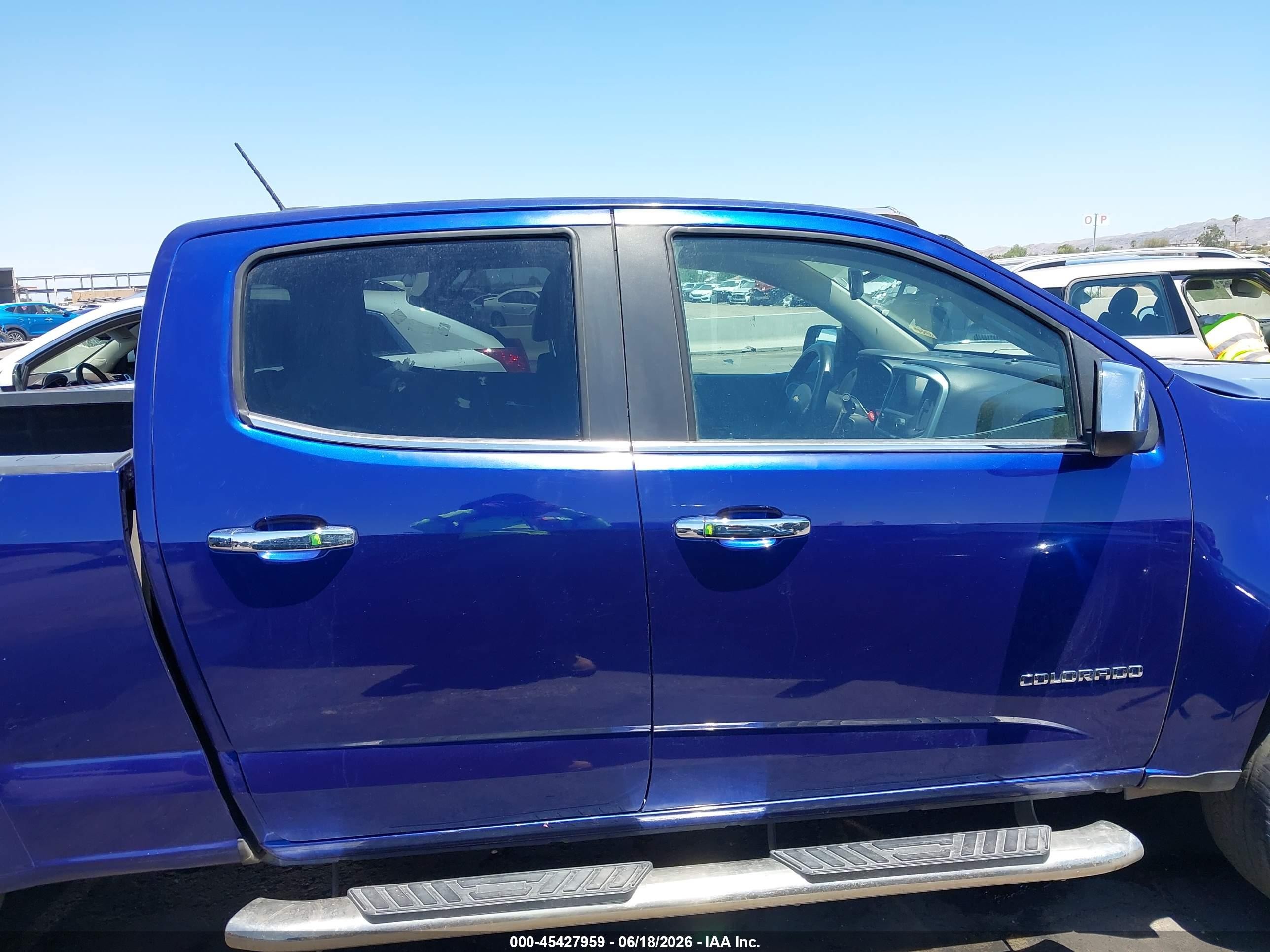 2015 Chevrolet Colorado Lt Blue vin: 1GCGSBE35F1250831