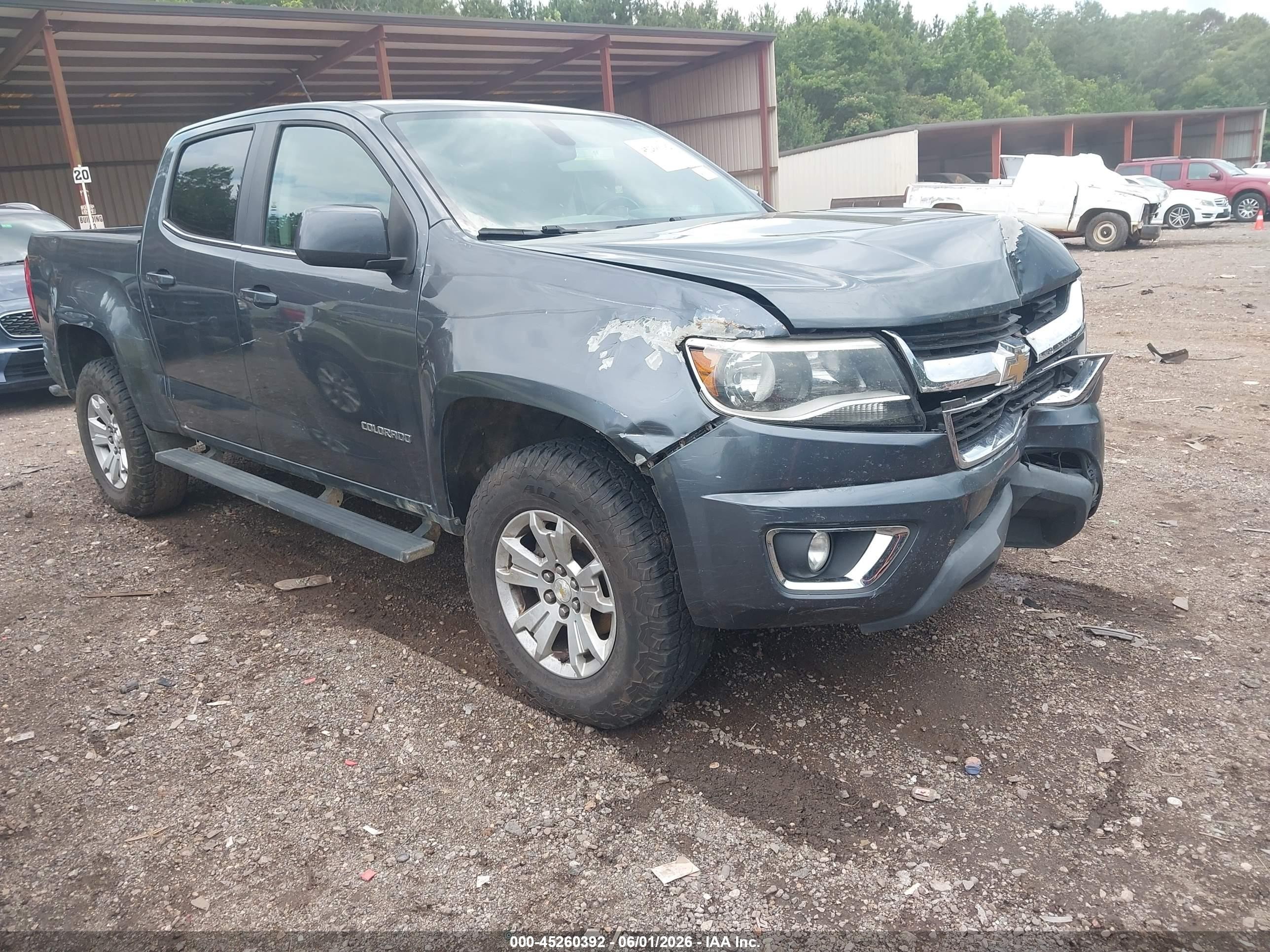 2015 Chevrolet Colorado Lt Gray vin: 1GCGSBE36F1274829
