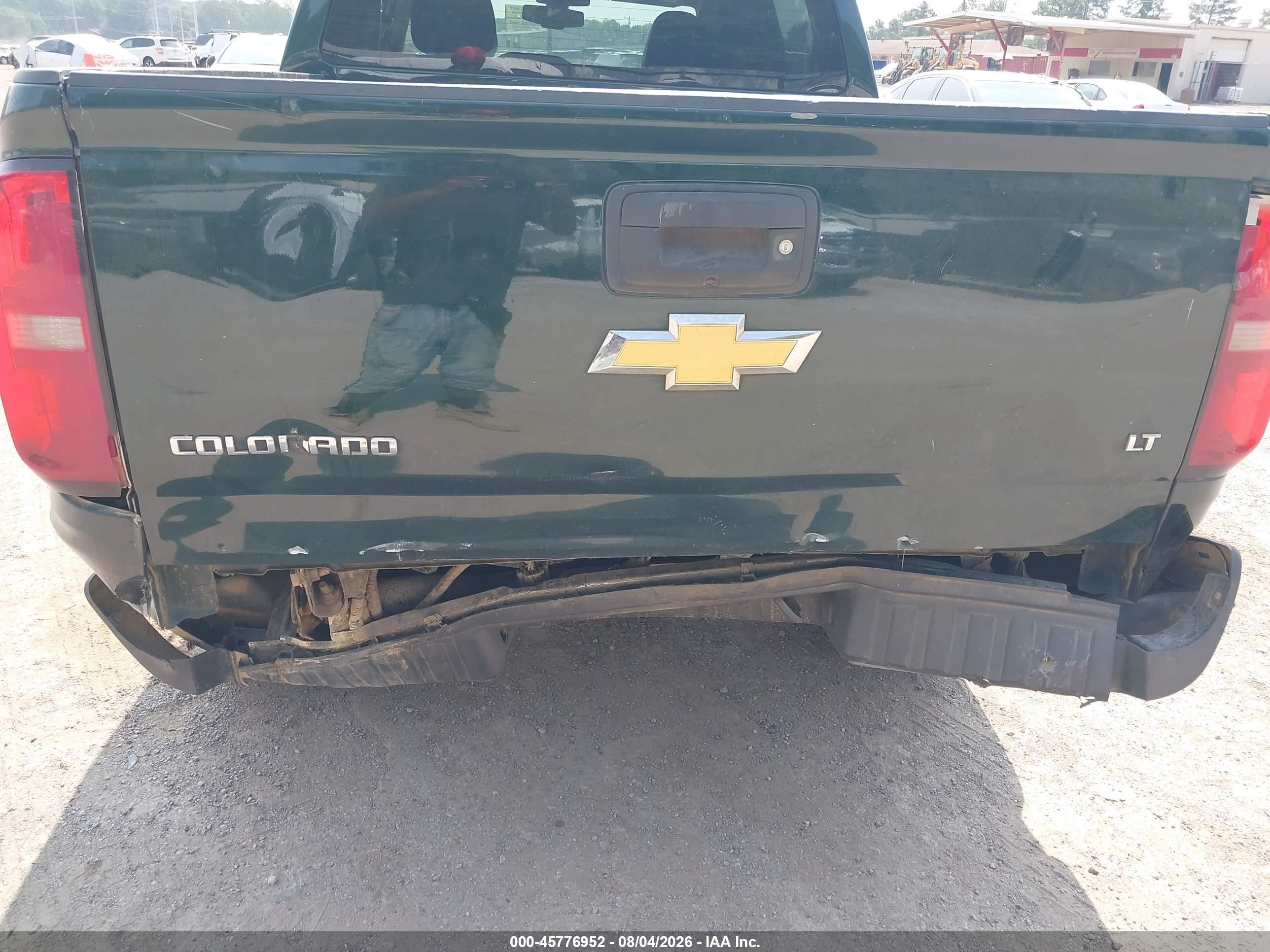 2015 Chevrolet Colorado 2wd Lt Green vin: 1GCGSBE37F1227602