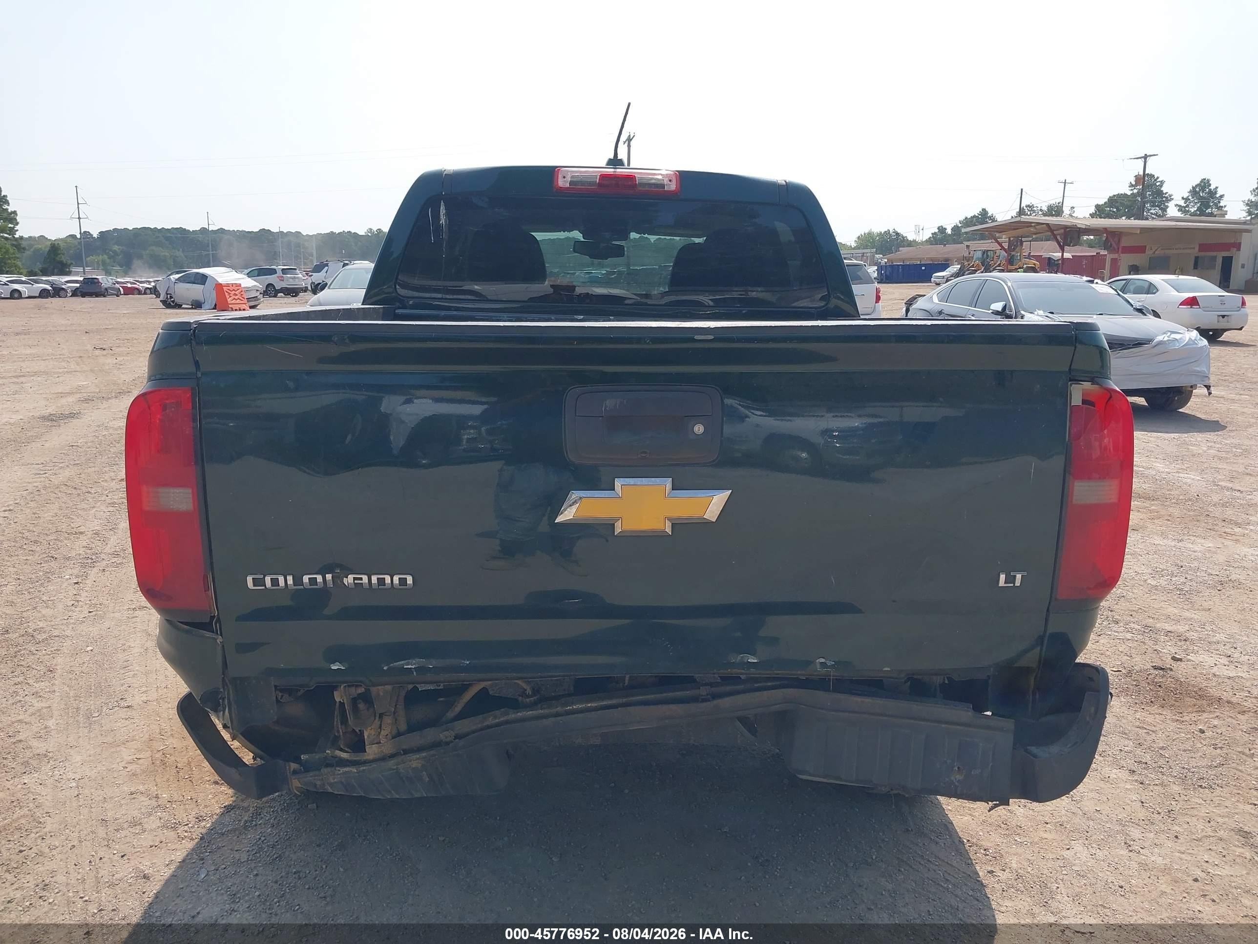 2015 Chevrolet Colorado 2wd Lt Green vin: 1GCGSBE37F1227602