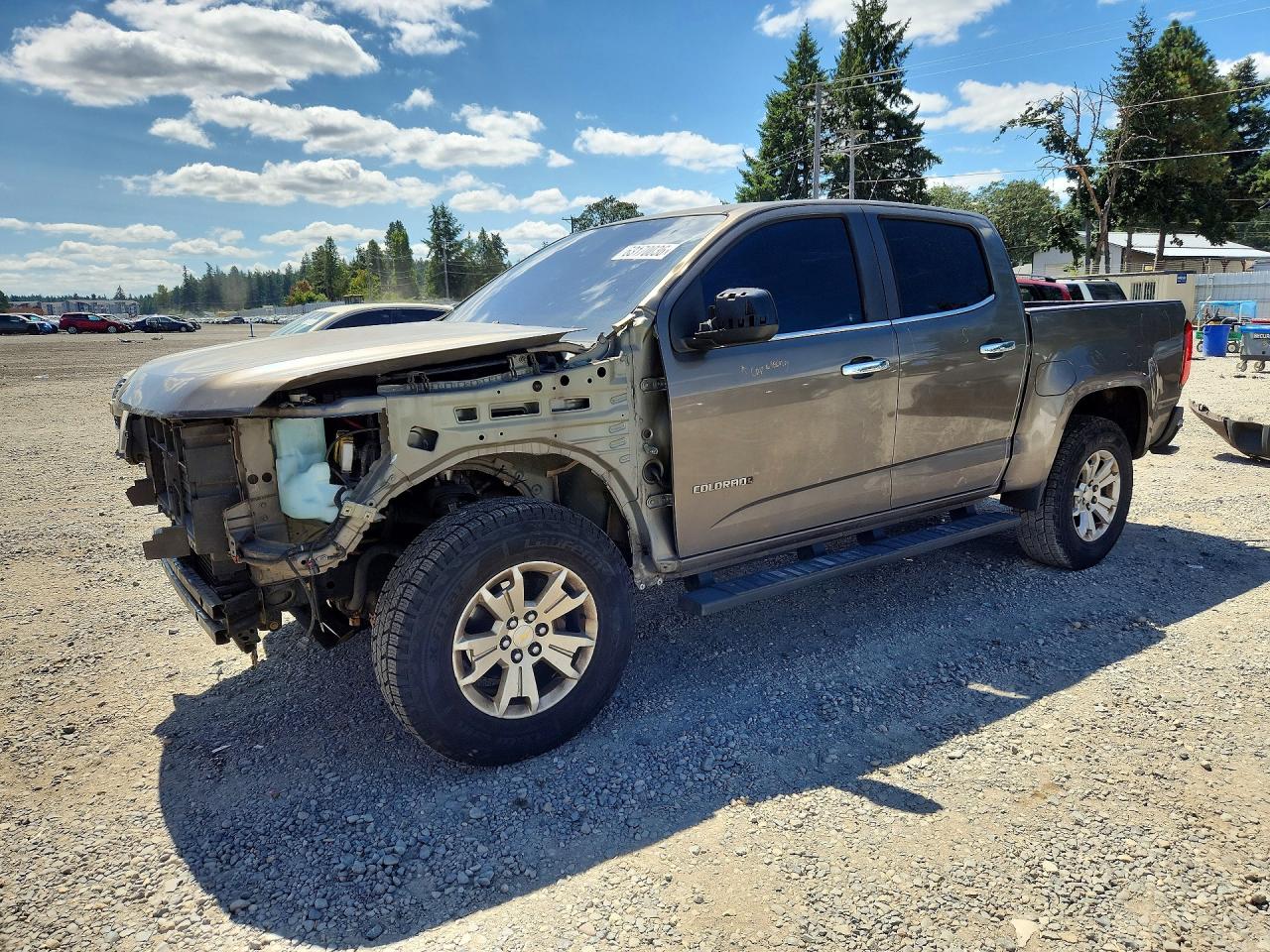 2015 Chevrolet Colorado Lt Brown vin: 1GCGSBE37F1261815