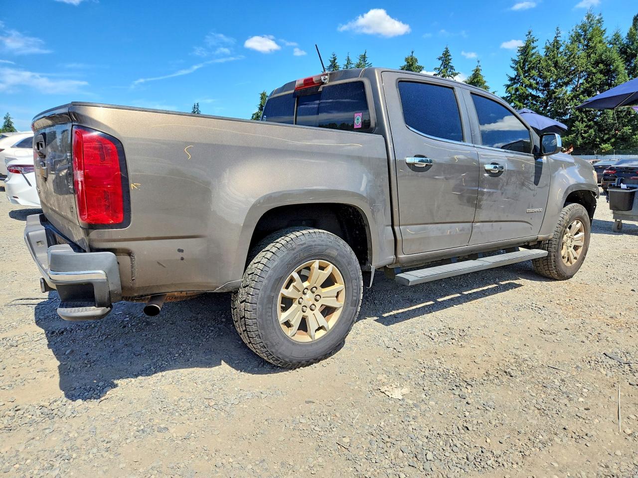 2015 Chevrolet Colorado Lt Brown vin: 1GCGSBE37F1261815