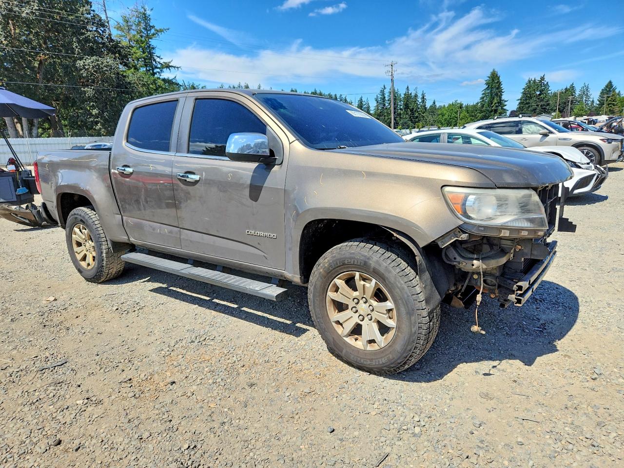 2015 Chevrolet Colorado Lt Brown vin: 1GCGSBE37F1261815