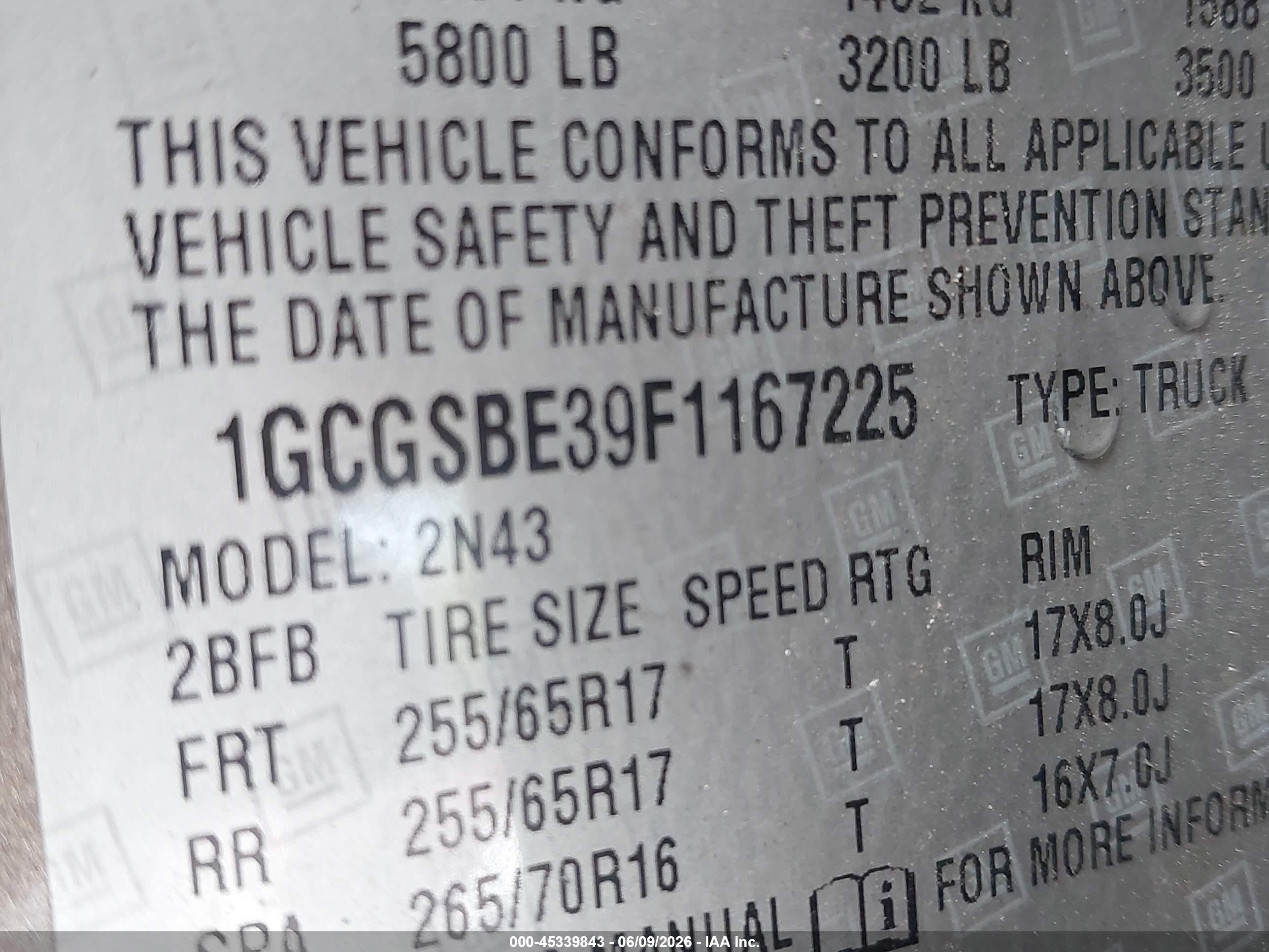 2015 Chevrolet Colorado 2wd Lt Gold vin: 1GCGSBE39F1167225
