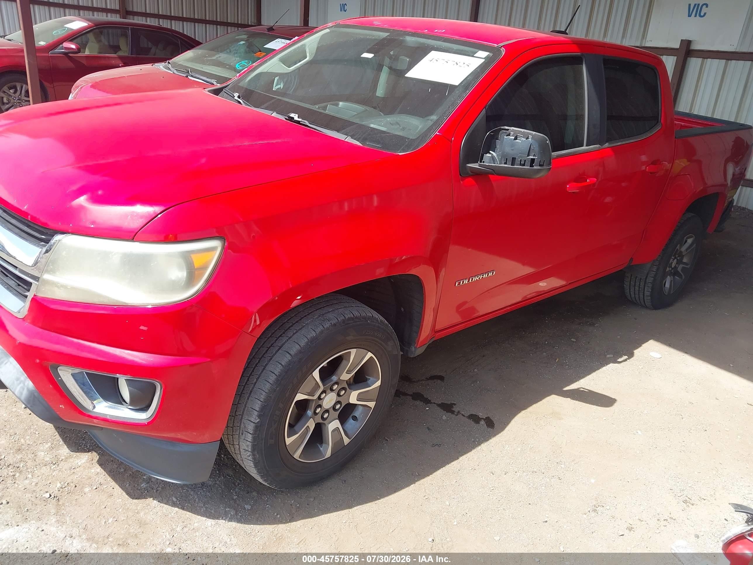 2015 Chevrolet Colorado 2wd Lt Red vin: 1GCGSBE3XF1132421