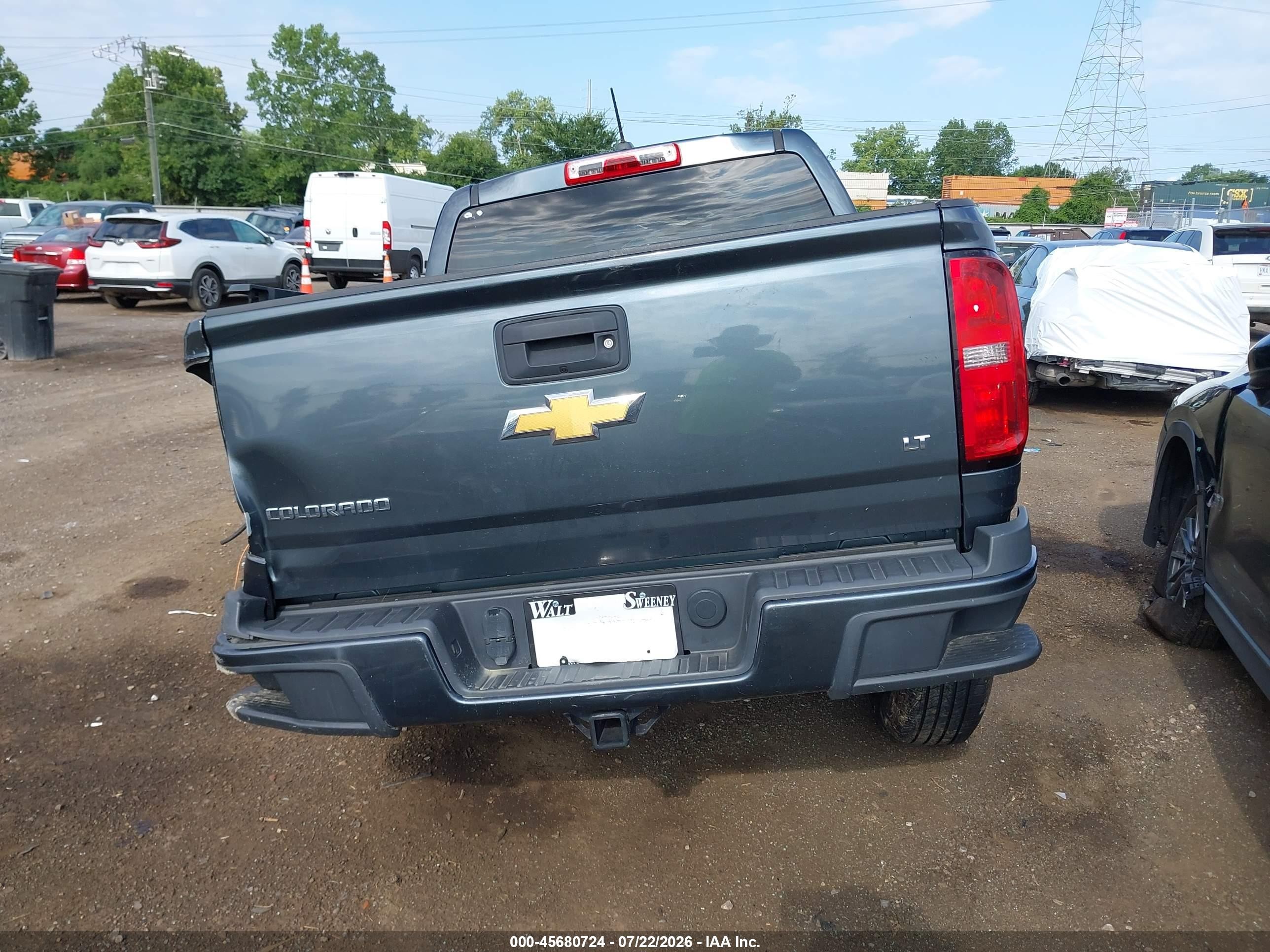 2015 Chevrolet Colorado 2wd Lt Серый vin: 1GCGSBEA0F1177561