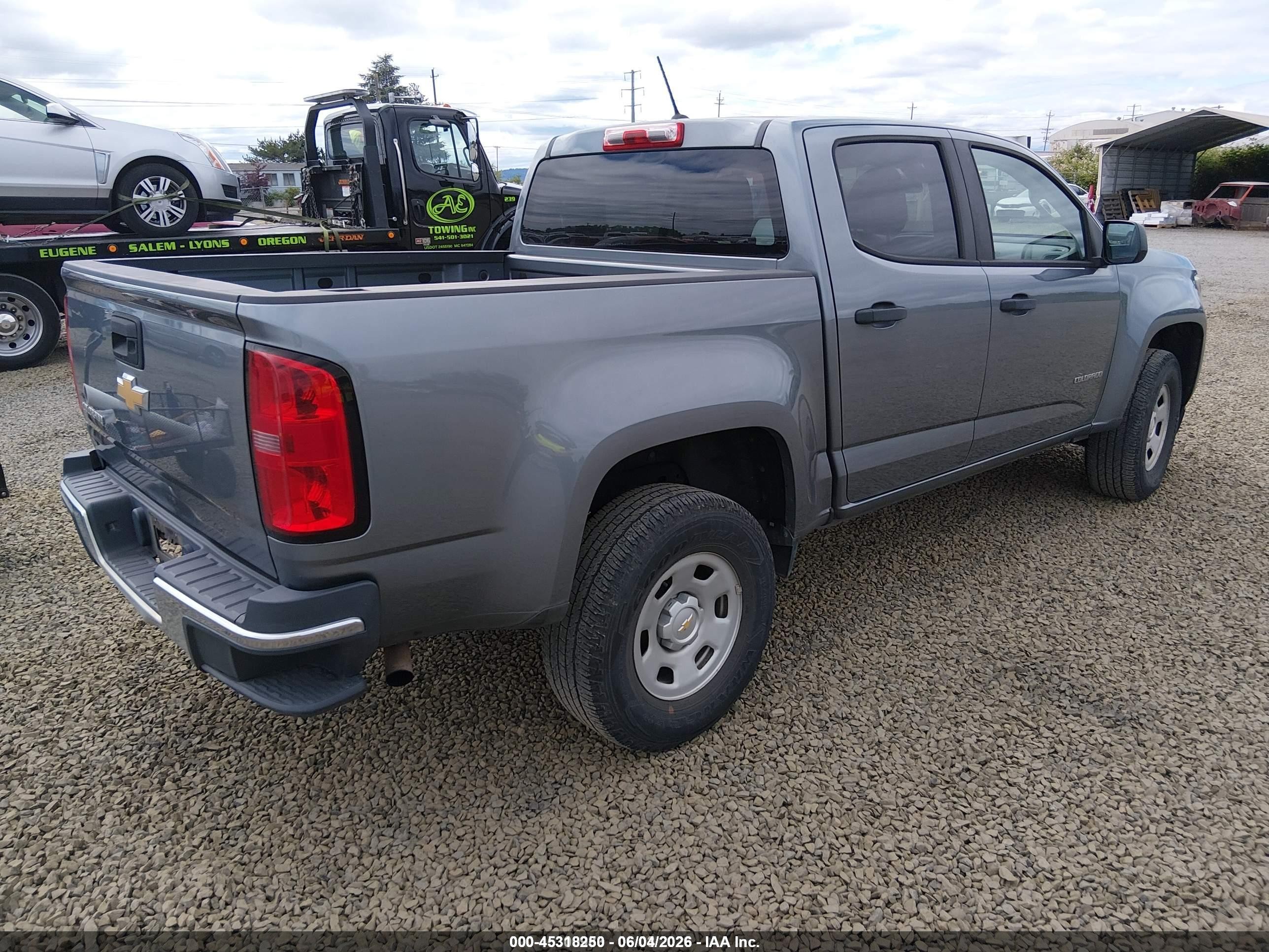2018 Chevrolet Colorado Wt Gray vin: 1GCGSBEA2J1259364