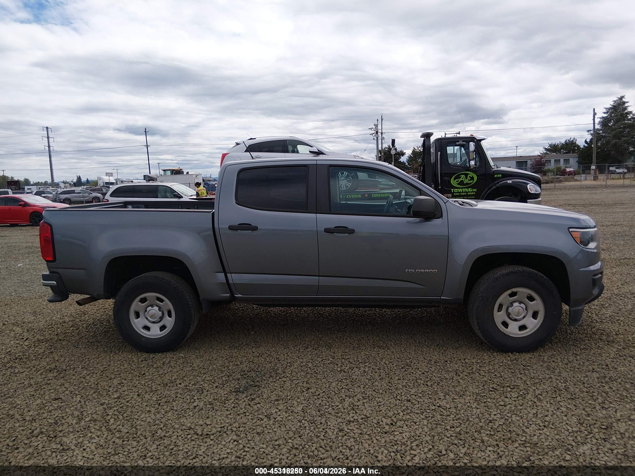 2018 Chevrolet Colorado Wt Gray vin: 1GCGSBEA2J1259364