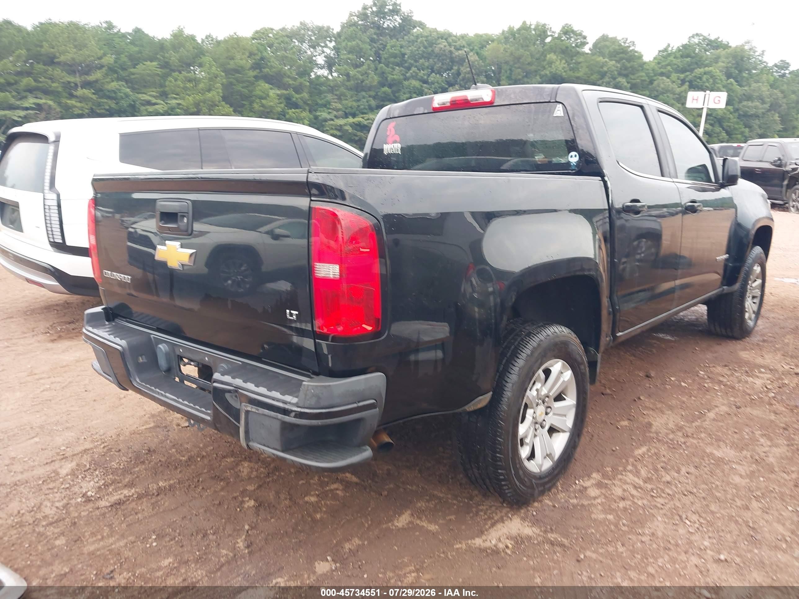 2015 Chevrolet Colorado 2wd Lt Black vin: 1GCGSBEA4F1148452