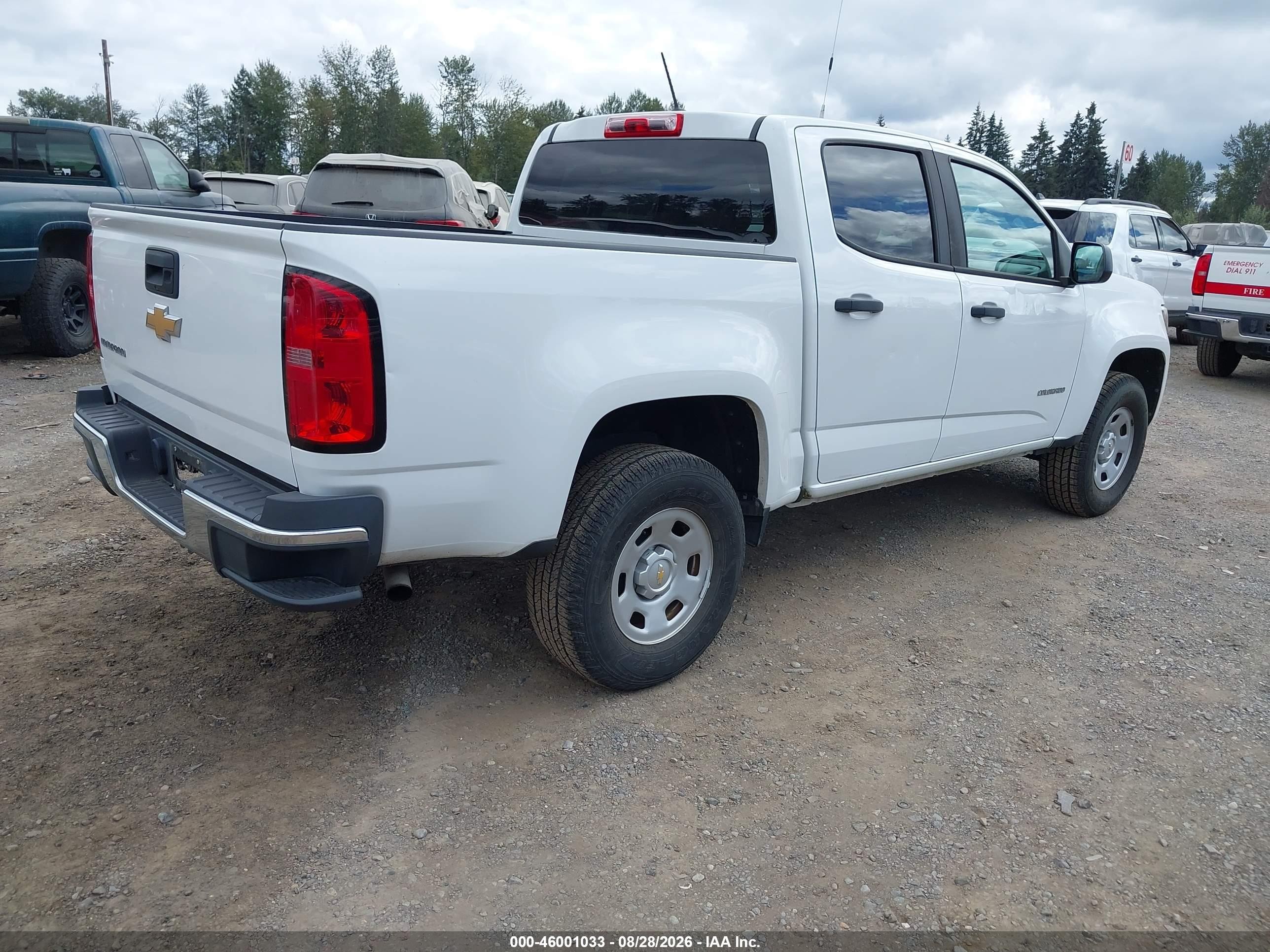 2018 Chevrolet Colorado Wt Белый vin: 1GCGSBEA4J1271659