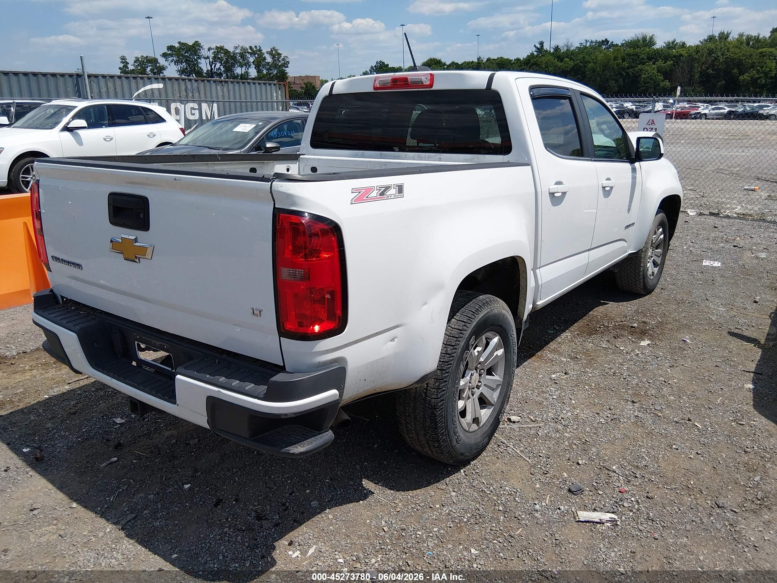 2015 Chevrolet Colorado Lt Белый vin: 1GCGSBEA6F1179234