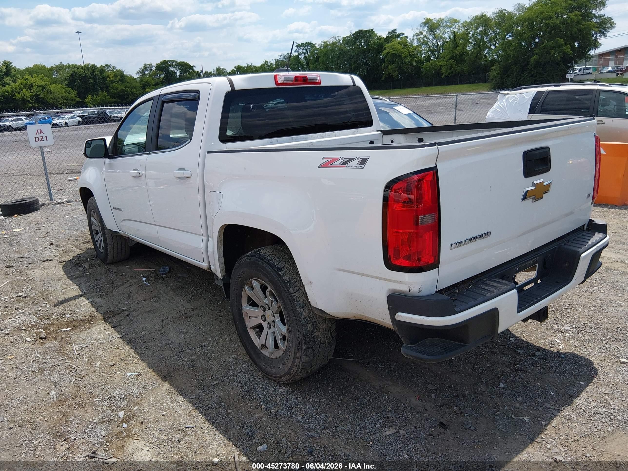 2015 Chevrolet Colorado Lt Белый vin: 1GCGSBEA6F1179234