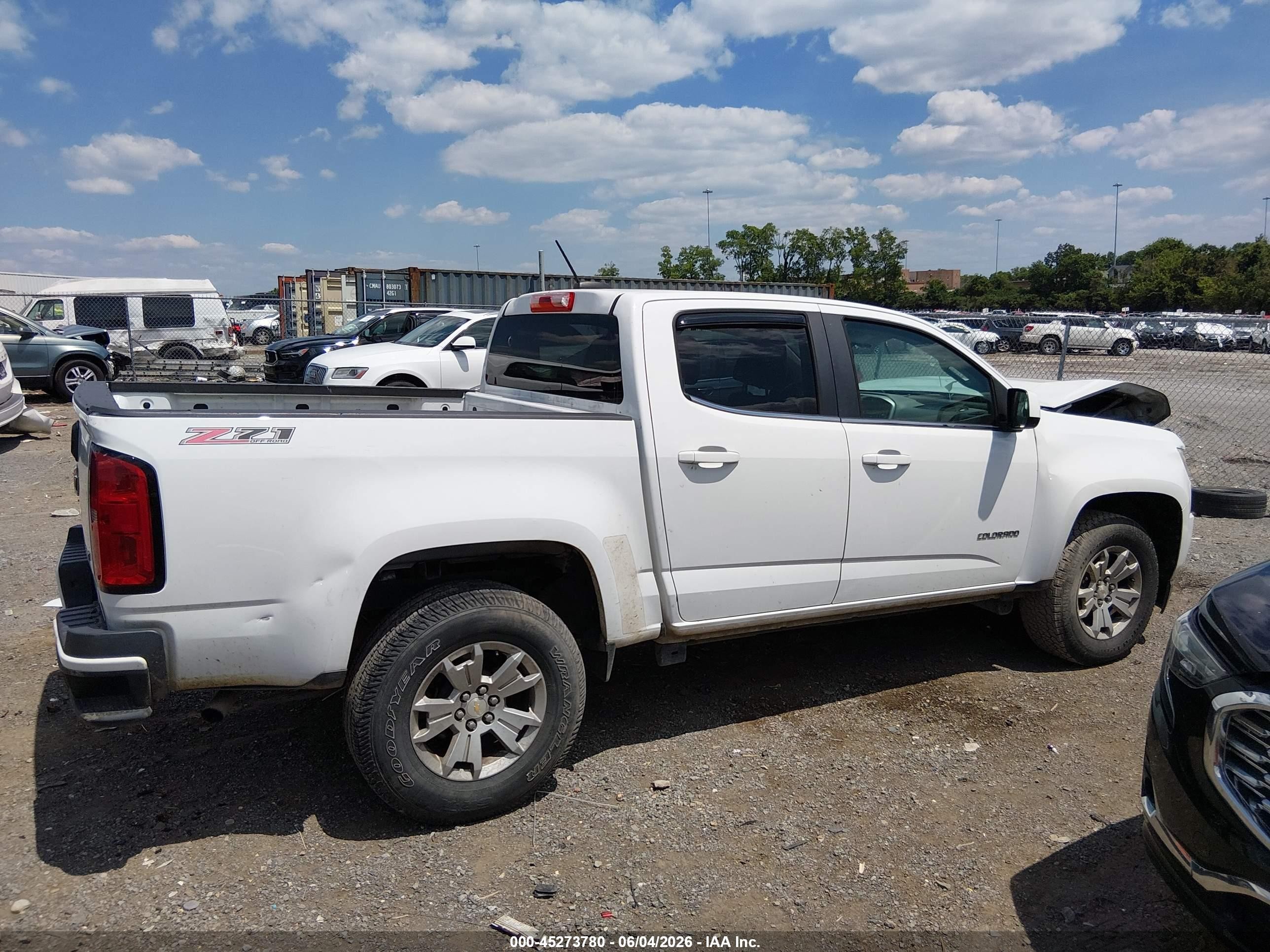 2015 Chevrolet Colorado Lt Белый vin: 1GCGSBEA6F1179234
