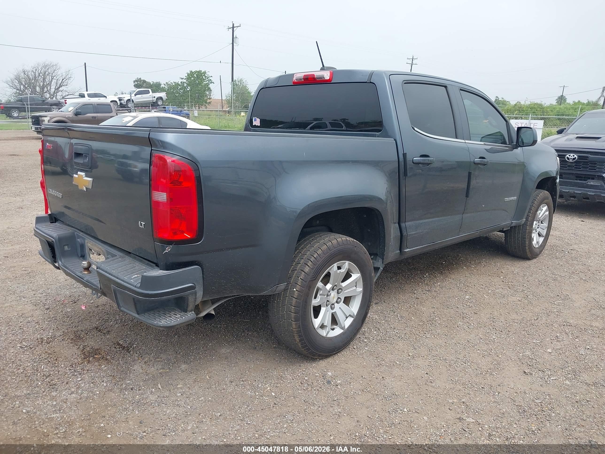 2015 Chevrolet Colorado Lt Серый vin: 1GCGSBEA7F1223340