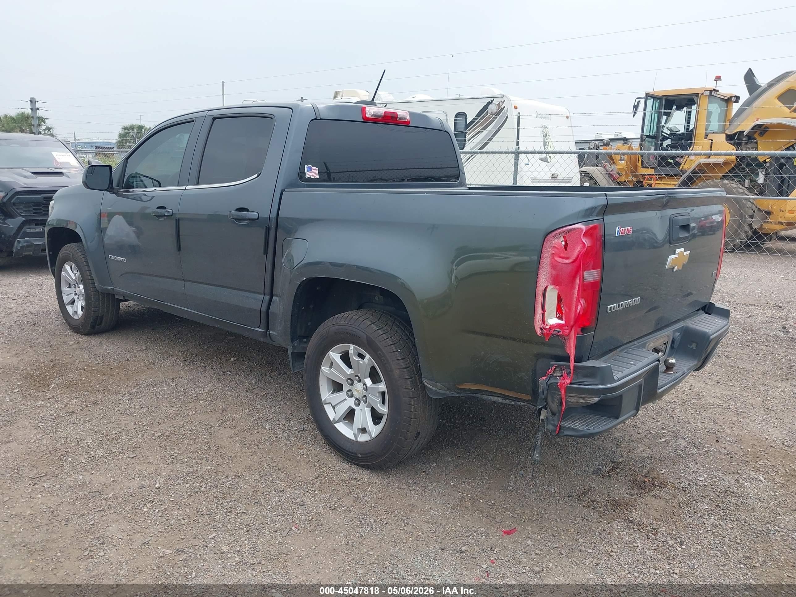 2015 Chevrolet Colorado Lt Серый vin: 1GCGSBEA7F1223340