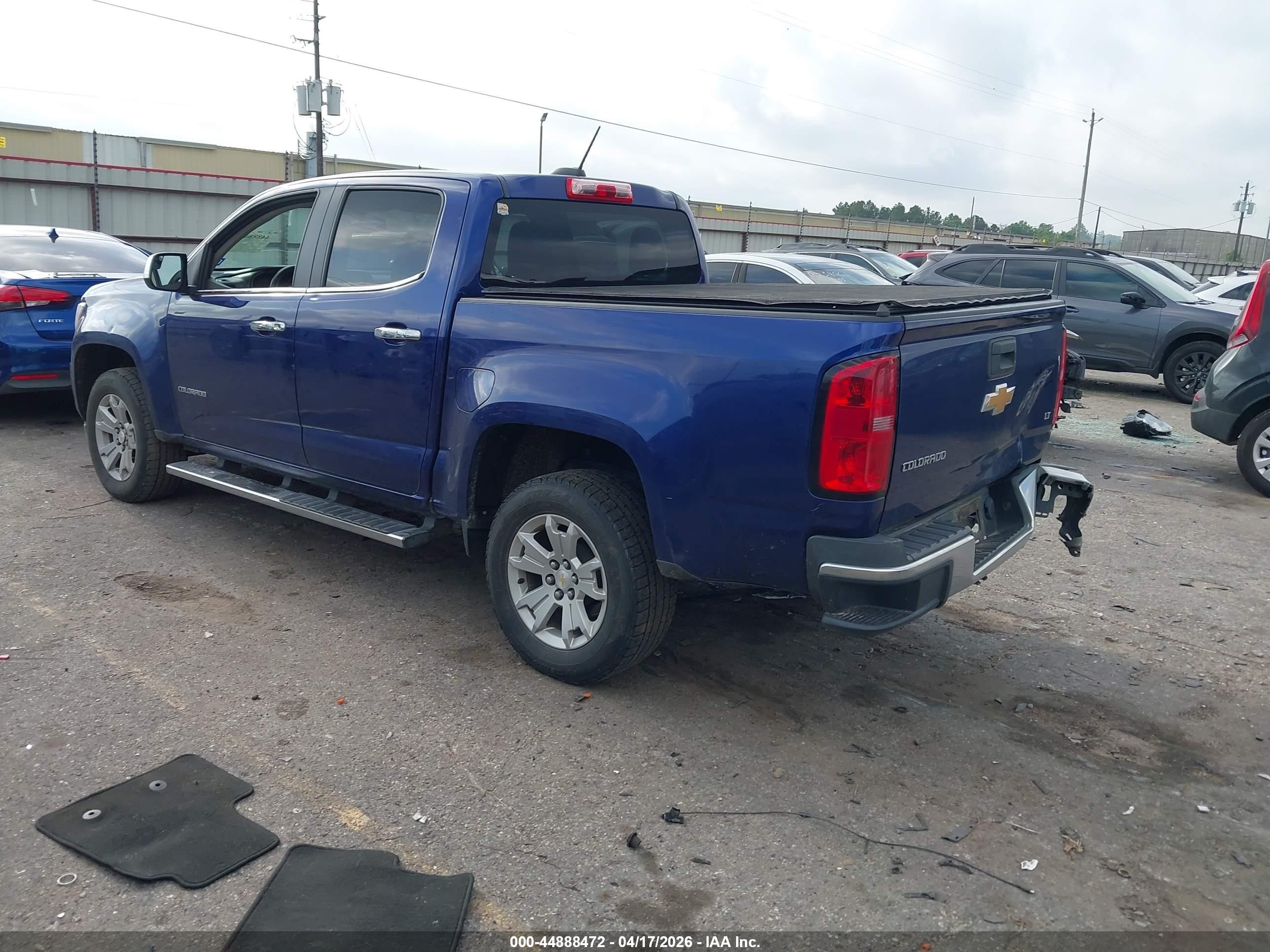 2015 Chevrolet Colorado Lt Blue vin: 1GCGSBEA8F1196830