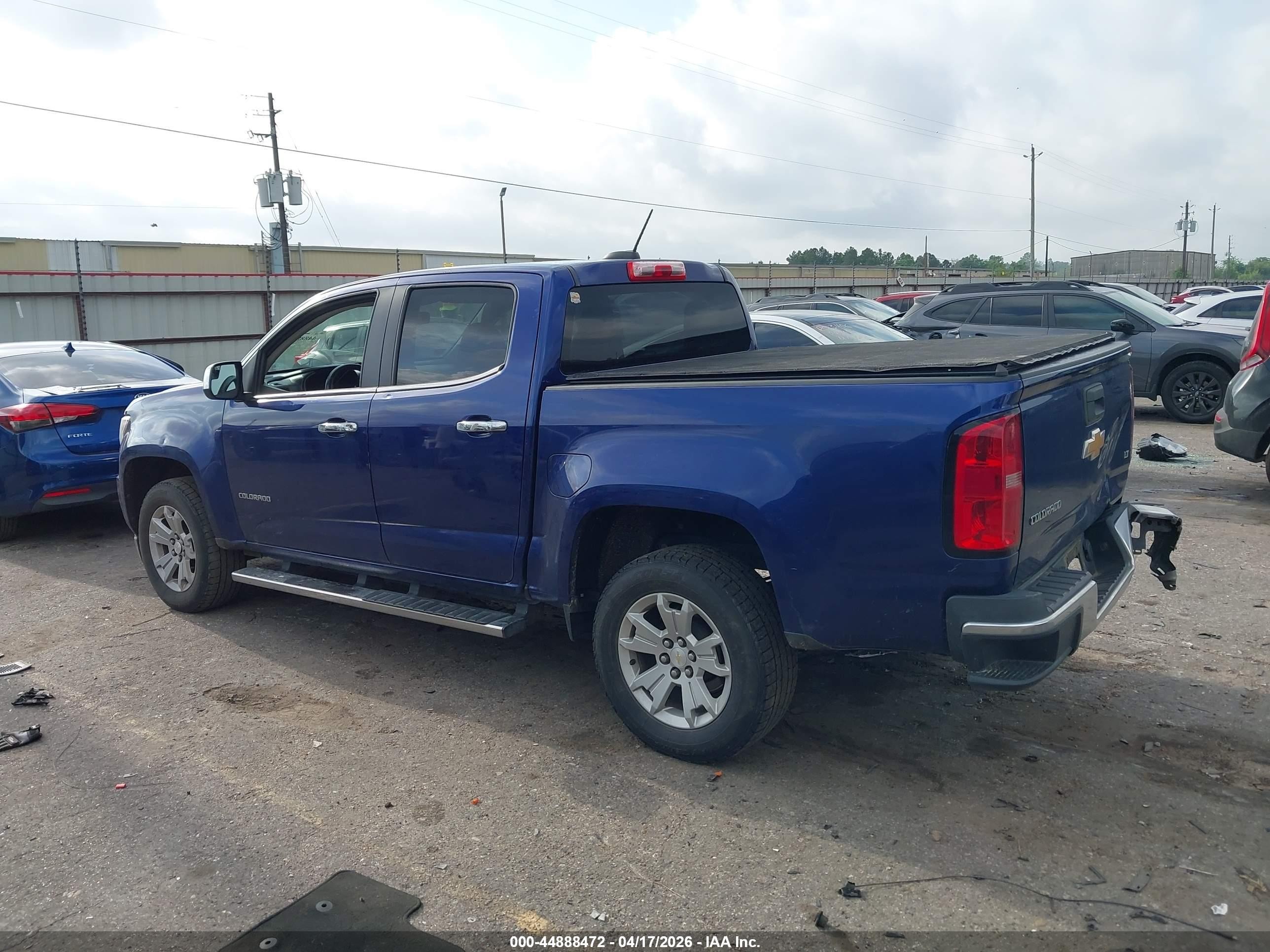 2015 Chevrolet Colorado Lt Blue vin: 1GCGSBEA8F1196830