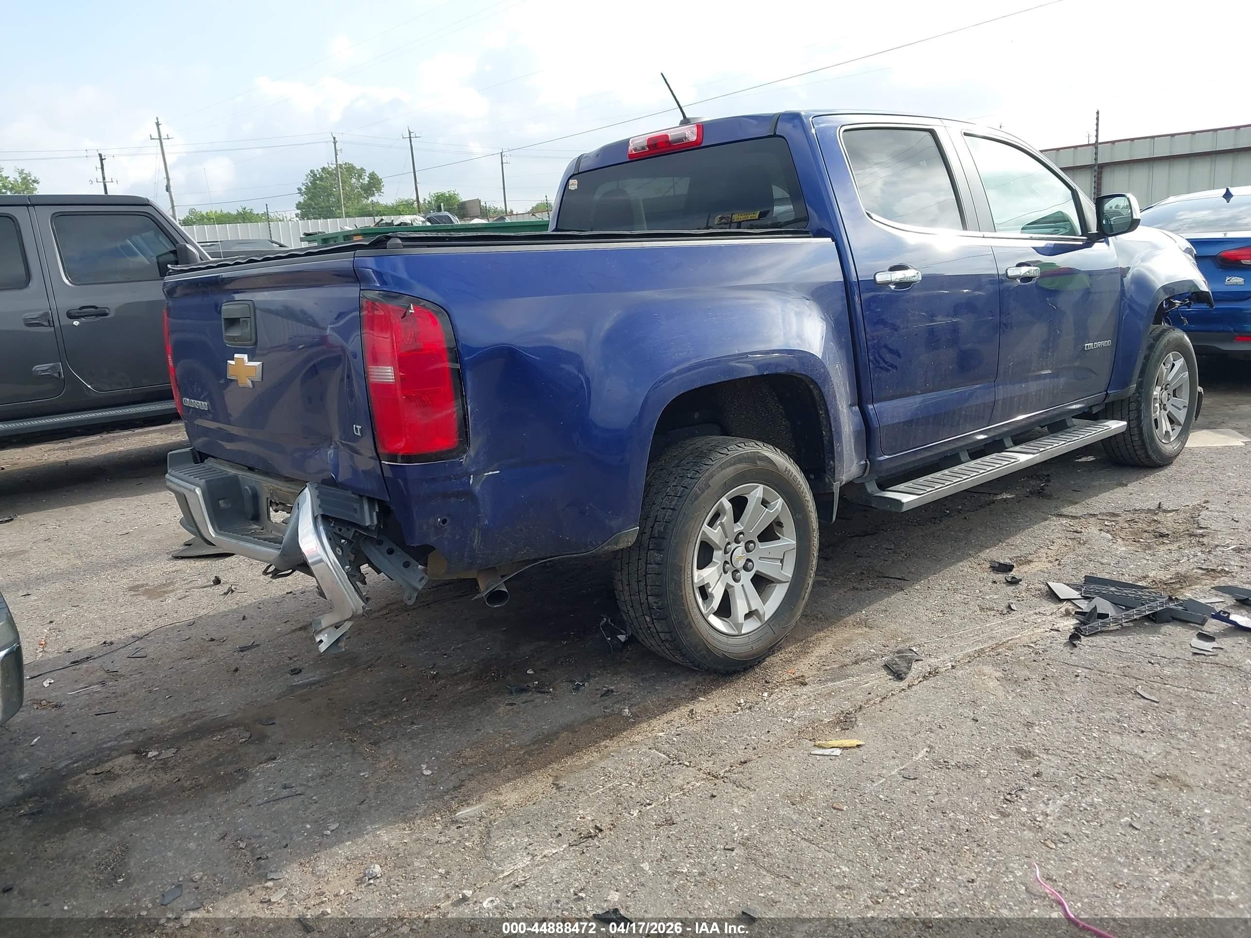 2015 Chevrolet Colorado Lt Blue vin: 1GCGSBEA8F1196830