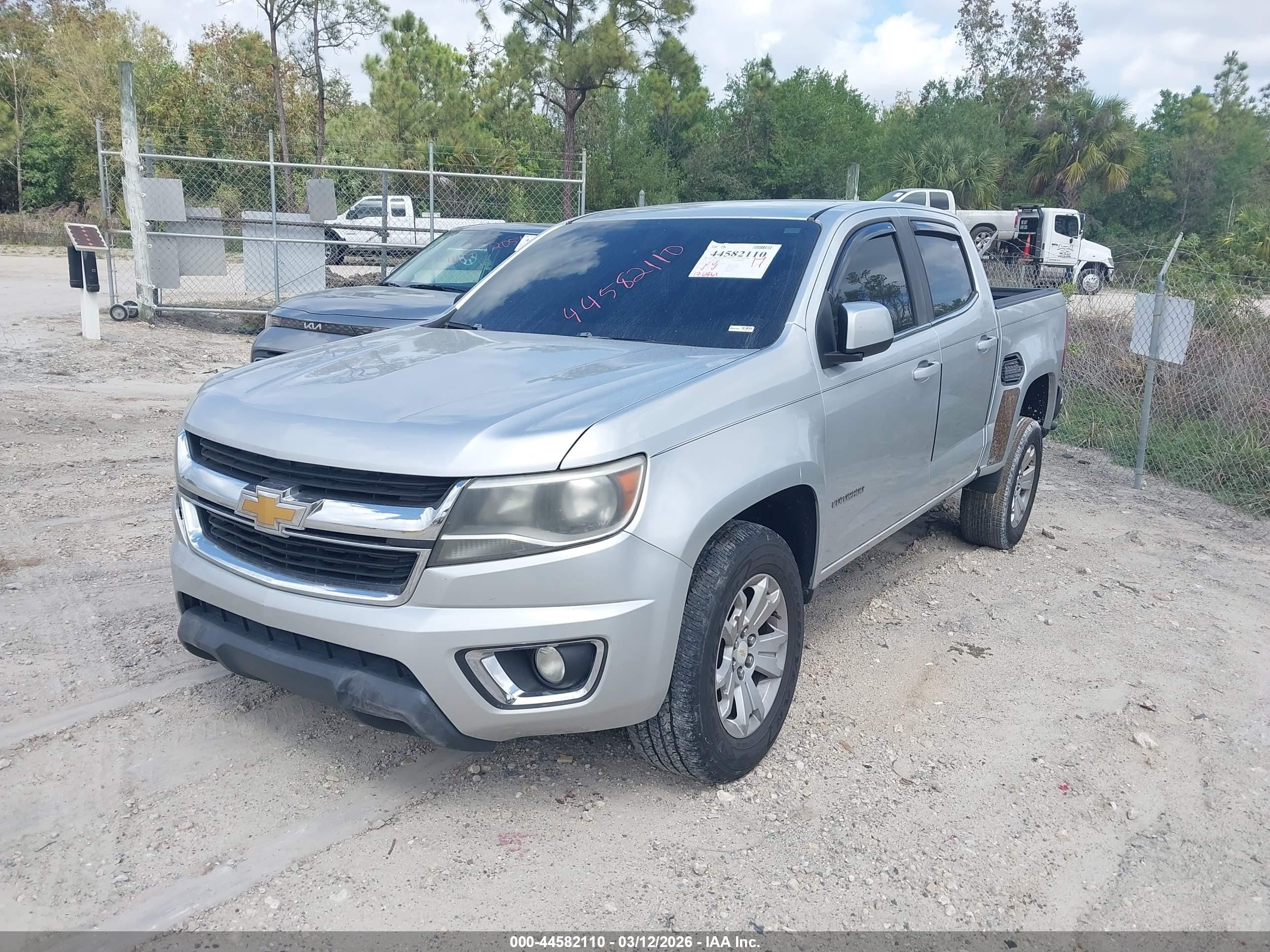 2015 Chevrolet Colorado Lt Silver vin: 1GCGSBEA8F1206398