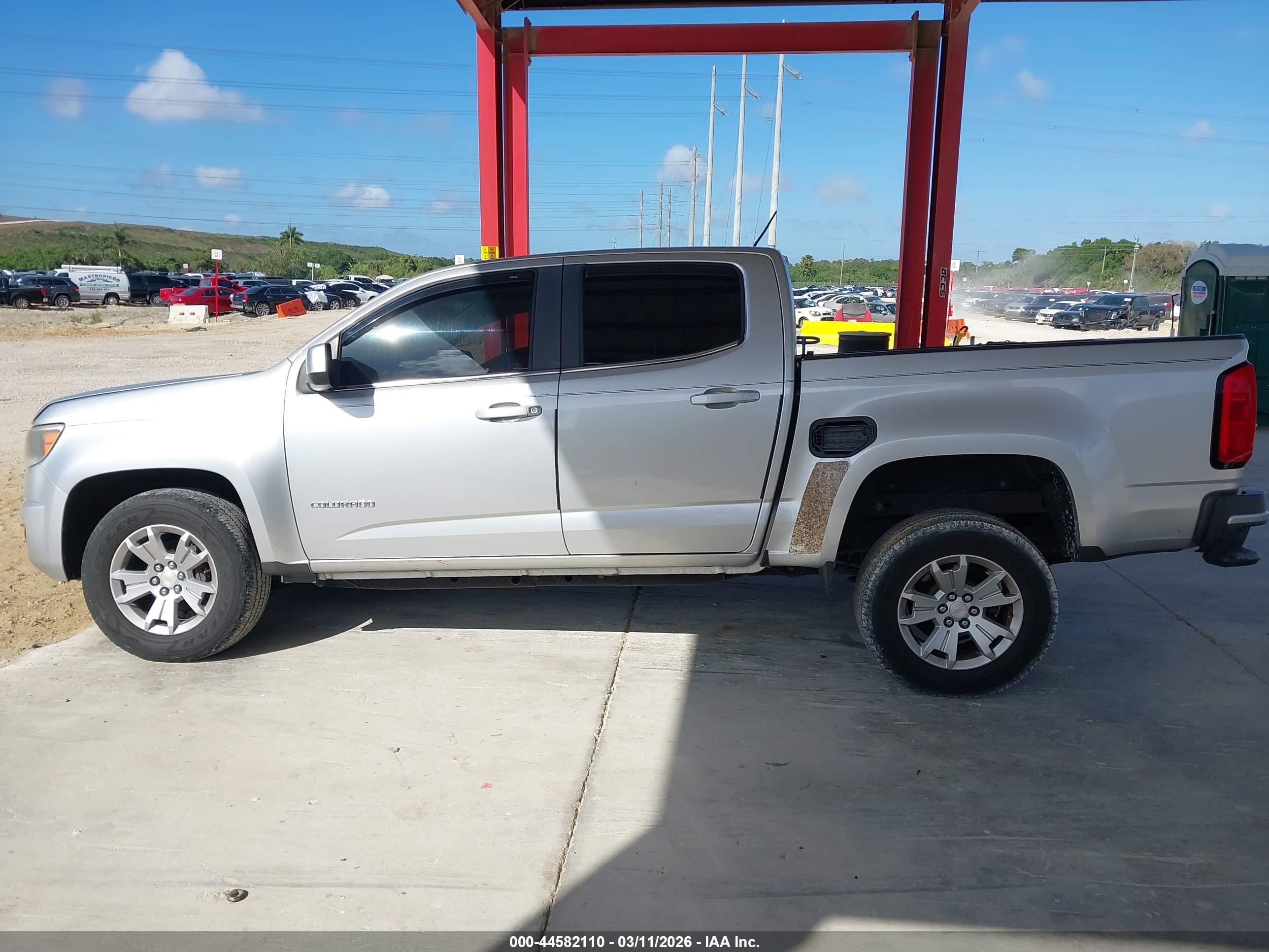 2015 Chevrolet Colorado Lt Silver vin: 1GCGSBEA8F1206398