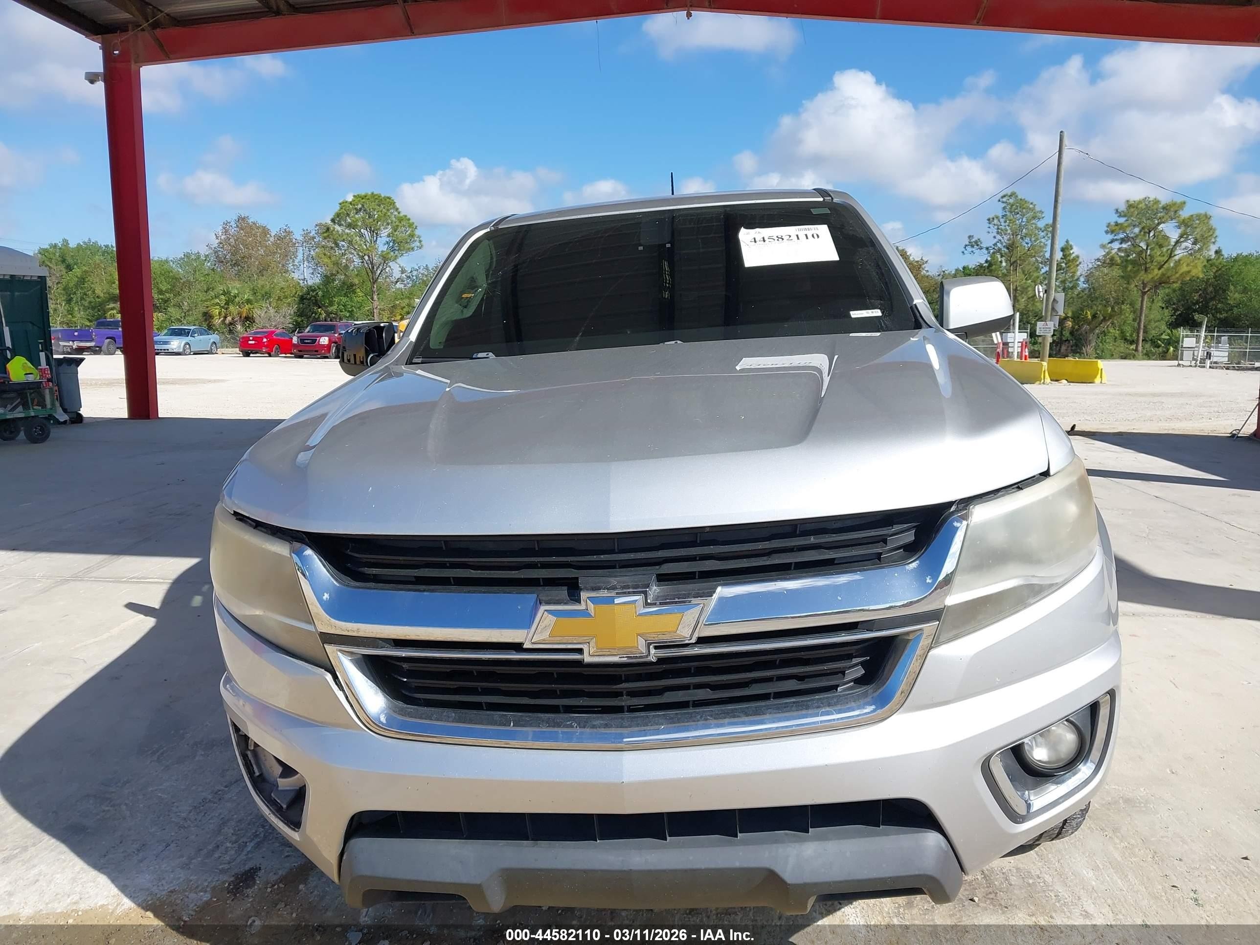 2015 Chevrolet Colorado Lt Silver vin: 1GCGSBEA8F1206398