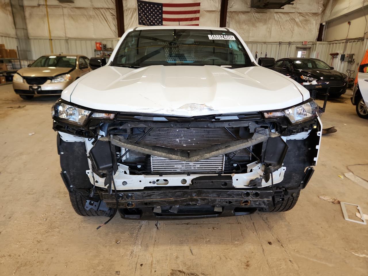 2023 Chevrolet Colorado White vin: 1GCGSBEC5P1265847 Damage: Grille, Missing, Replacement Required