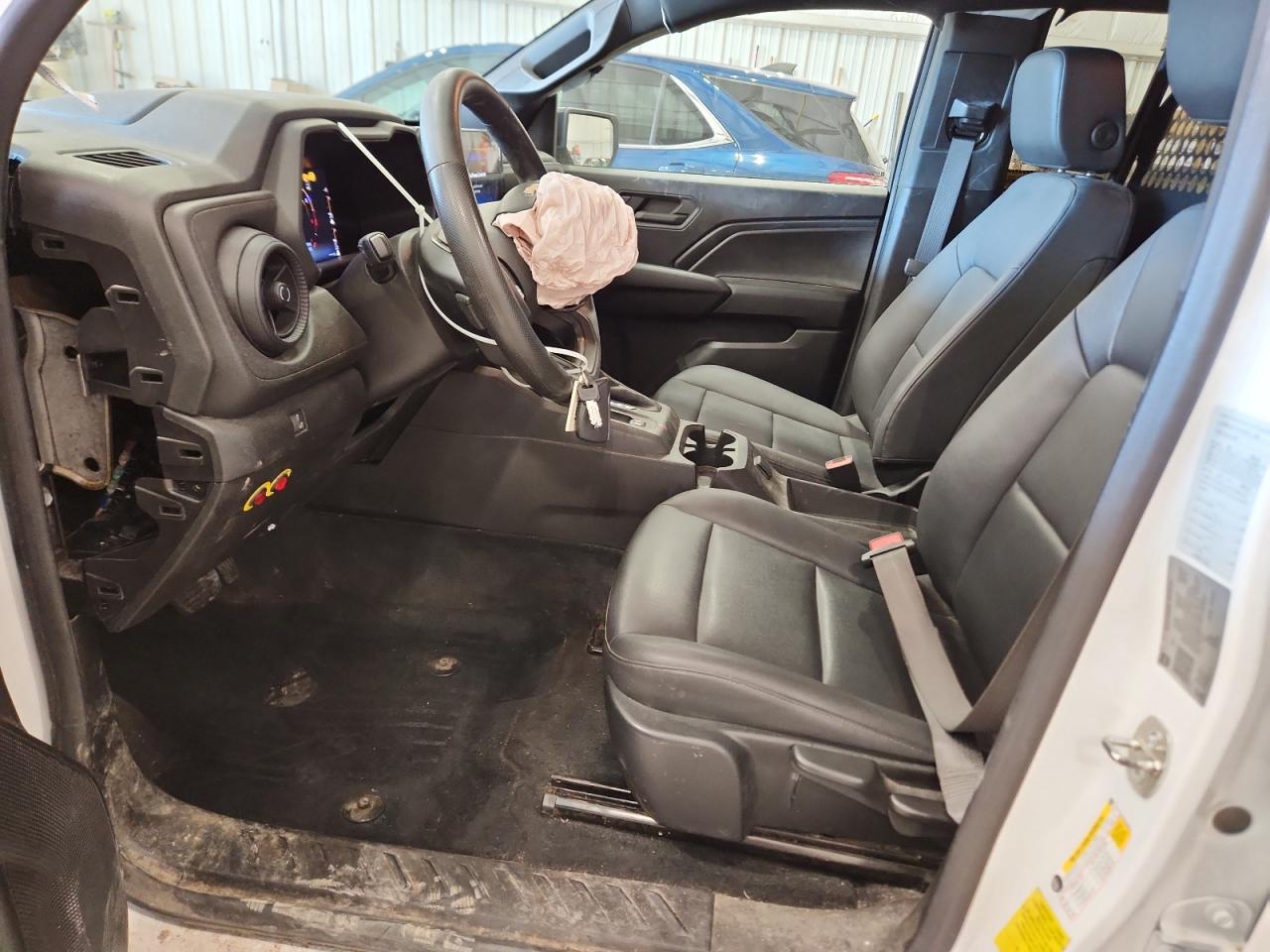 2023 Chevrolet Colorado White vin: 1GCGSBEC5P1265847 Damage: Airbag - Front Left, Deployed, Replacement Required