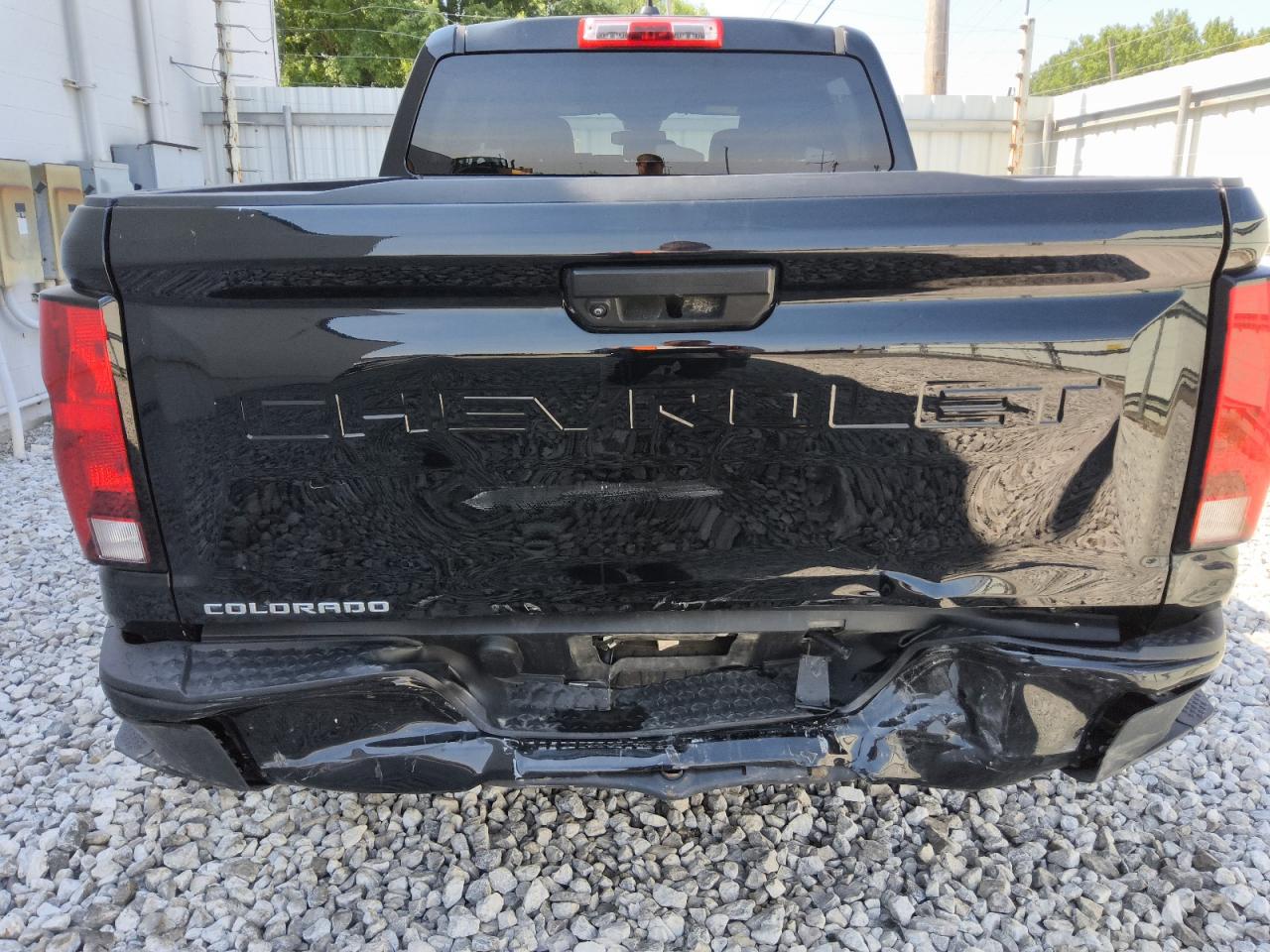 2023 Chevrolet Colorado Black vin: 1GCGSBEC7P1180752 Damage: Tailgate, Severe Damage, Replacement Required