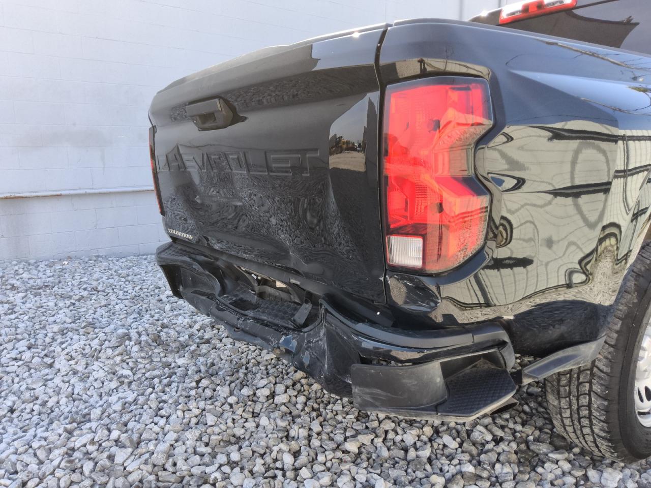 2023 Chevrolet Colorado Black vin: 1GCGSBEC7P1180752 Damage: Right Bed Side, Severe Damage, Replacement Required