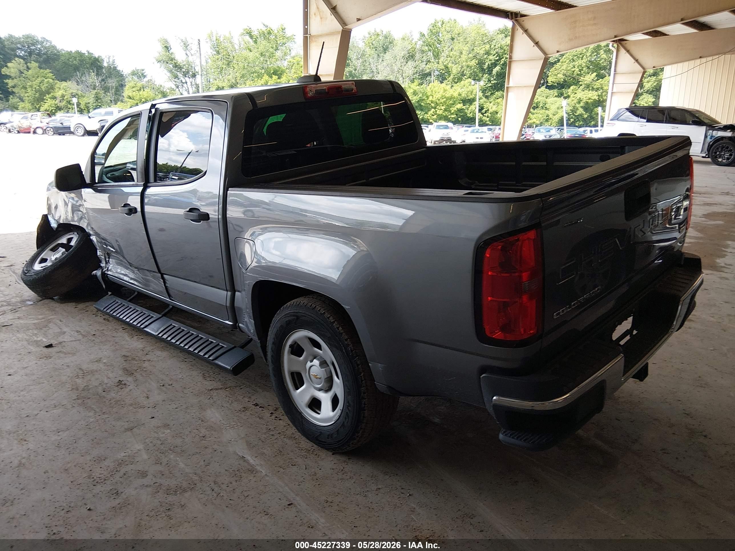 2021 Chevrolet Colorado 2wd  Short Box Wt Gray vin: 1GCGSBEN7M1146582