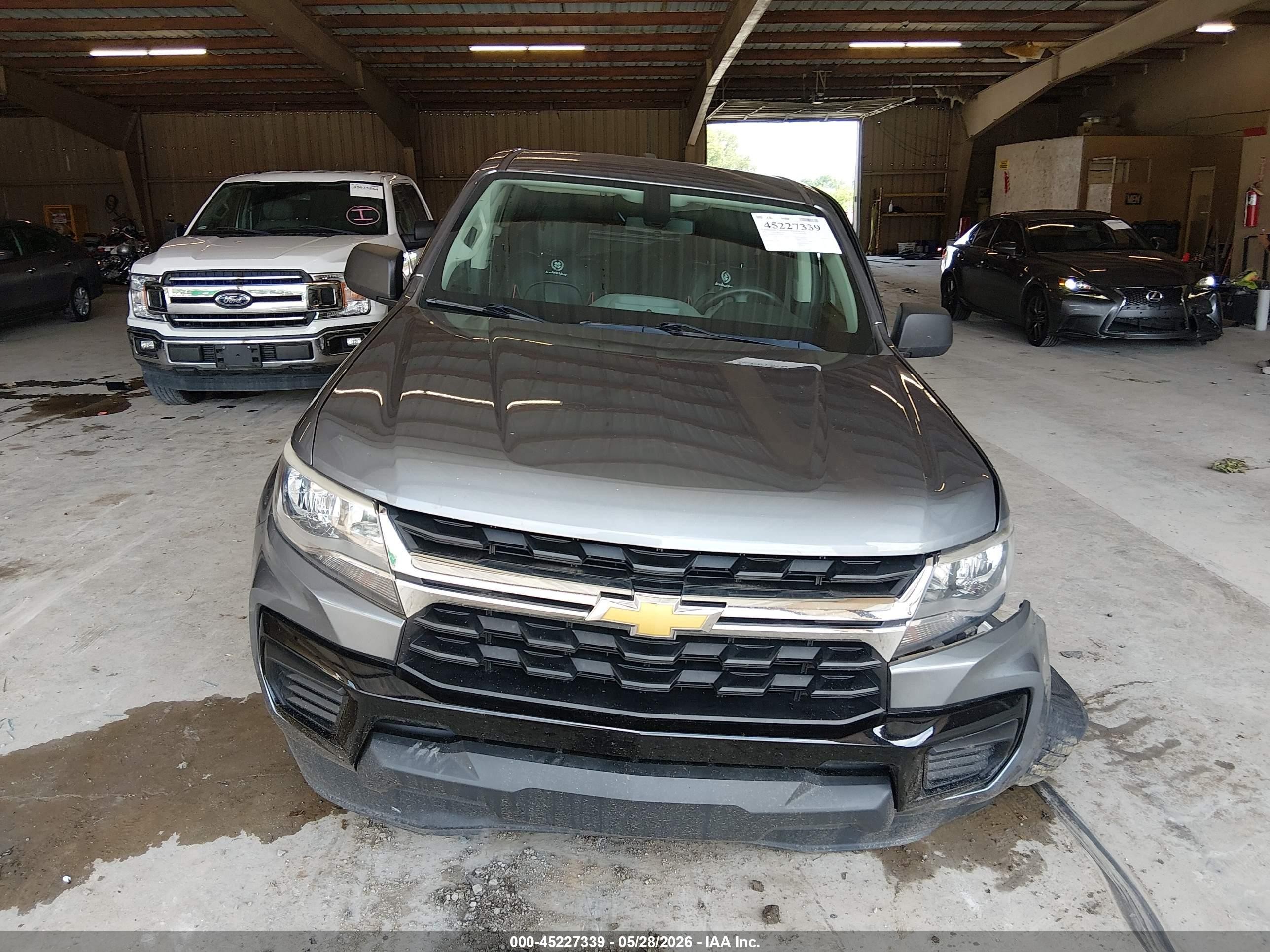 2021 Chevrolet Colorado 2wd  Short Box Wt Gray vin: 1GCGSBEN7M1146582