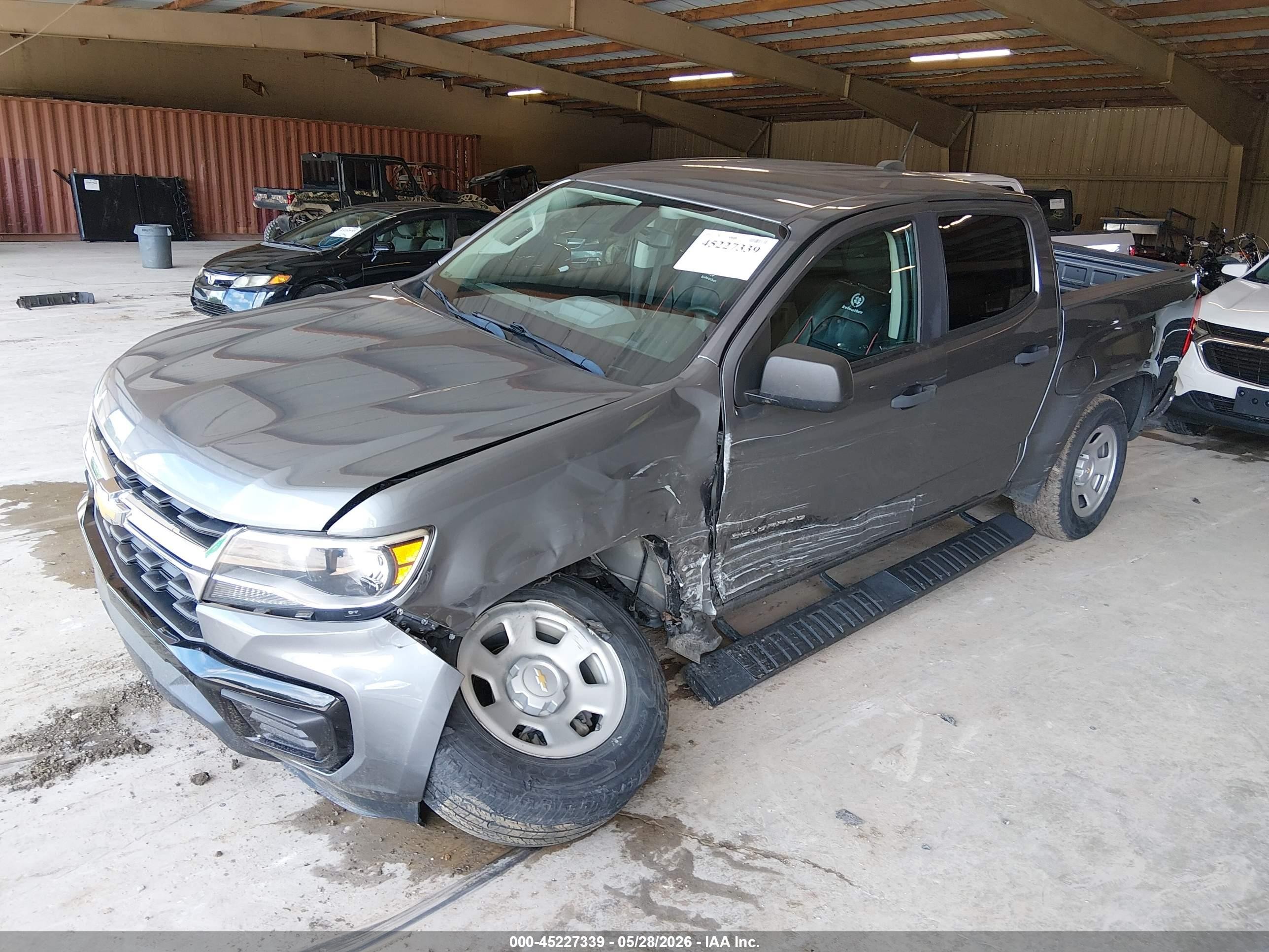 2021 Chevrolet Colorado 2wd  Short Box Wt Gray vin: 1GCGSBEN7M1146582