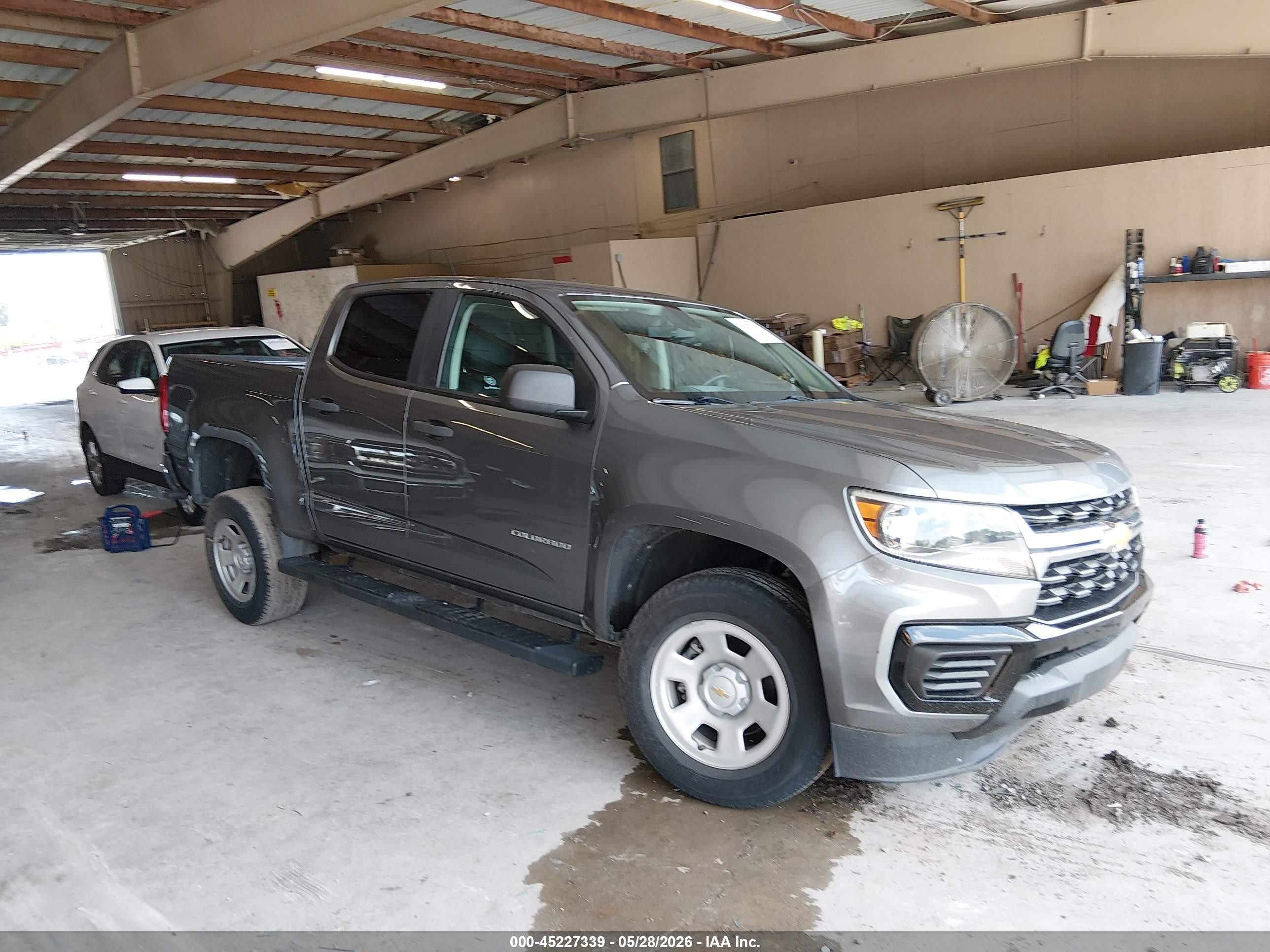 2021 Chevrolet Colorado 2wd  Short Box Wt Gray vin: 1GCGSBEN7M1146582