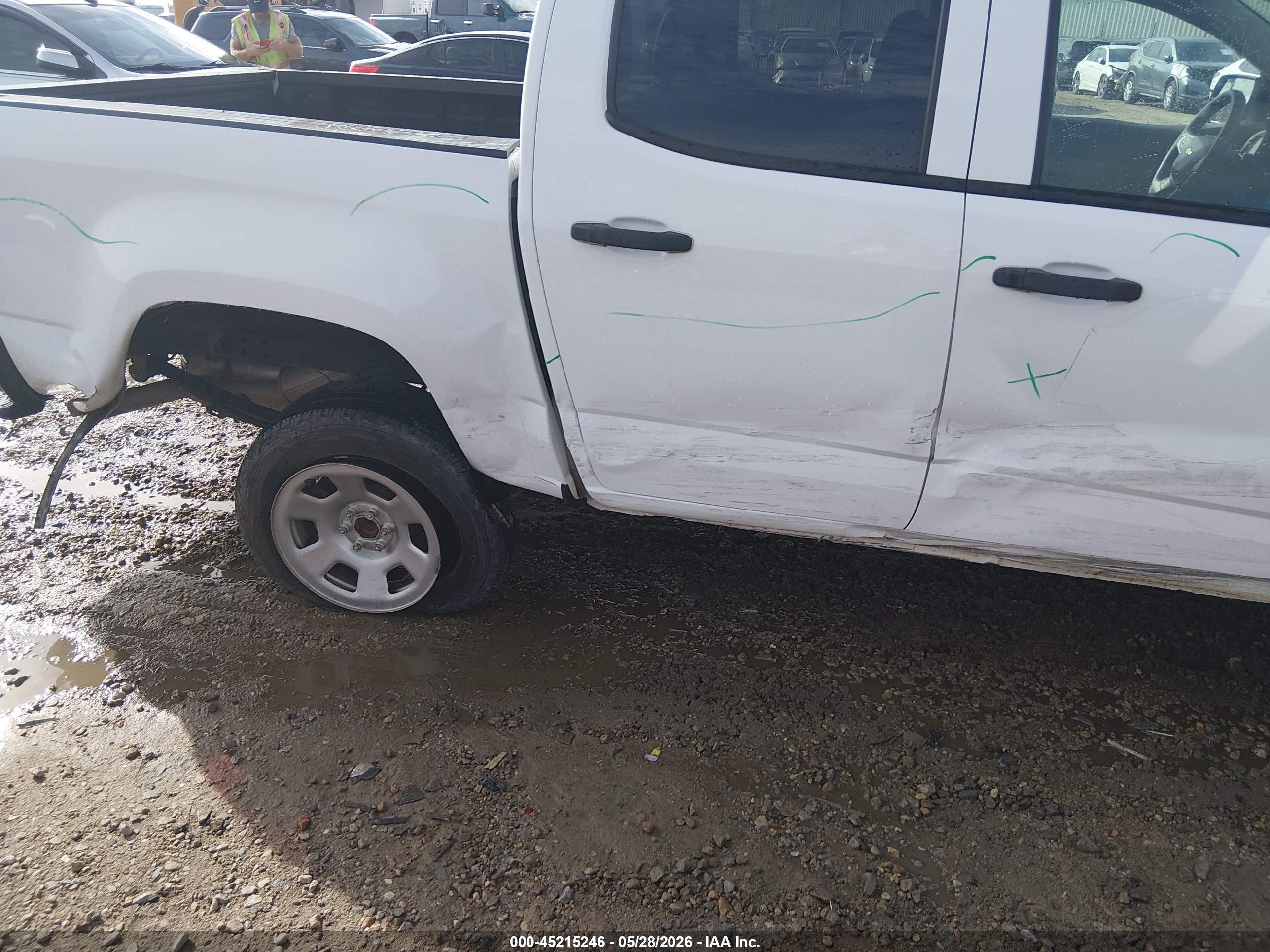 2022 Chevrolet Colorado 2wd  Short Box Wt White vin: 1GCGSBEN7N1284088