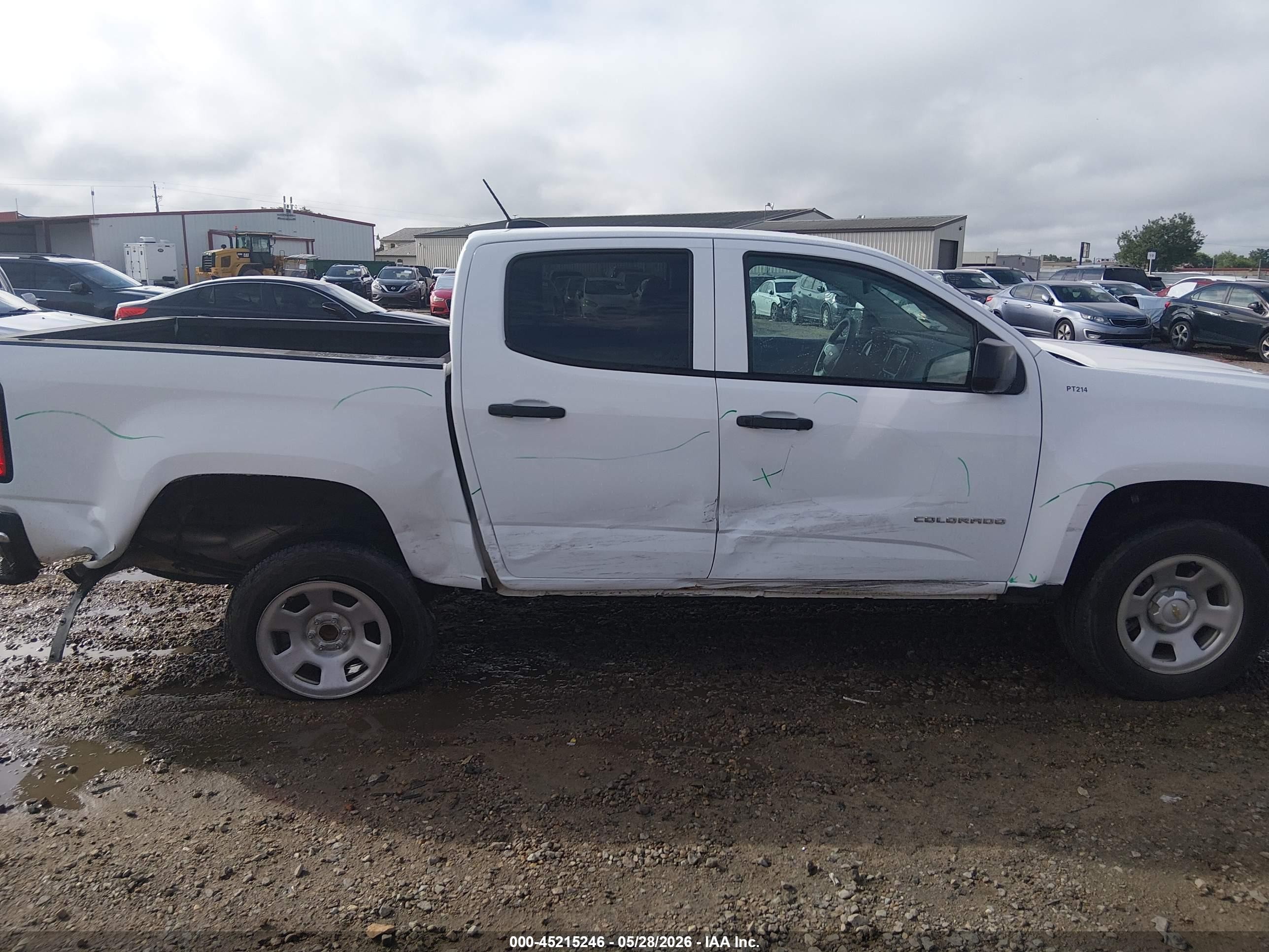 2022 Chevrolet Colorado 2wd  Short Box Wt White vin: 1GCGSBEN7N1284088