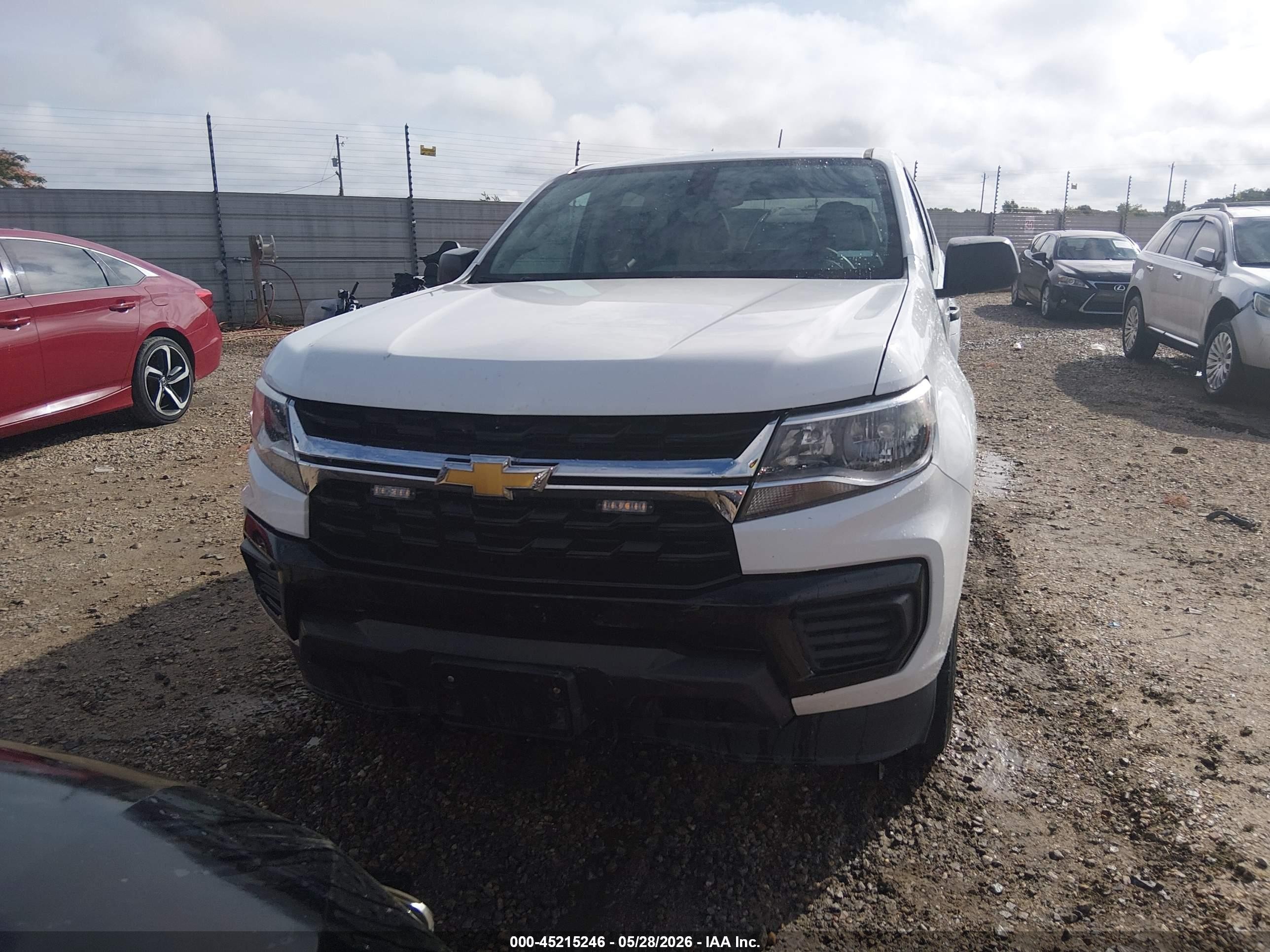 2022 Chevrolet Colorado 2wd  Short Box Wt White vin: 1GCGSBEN7N1284088