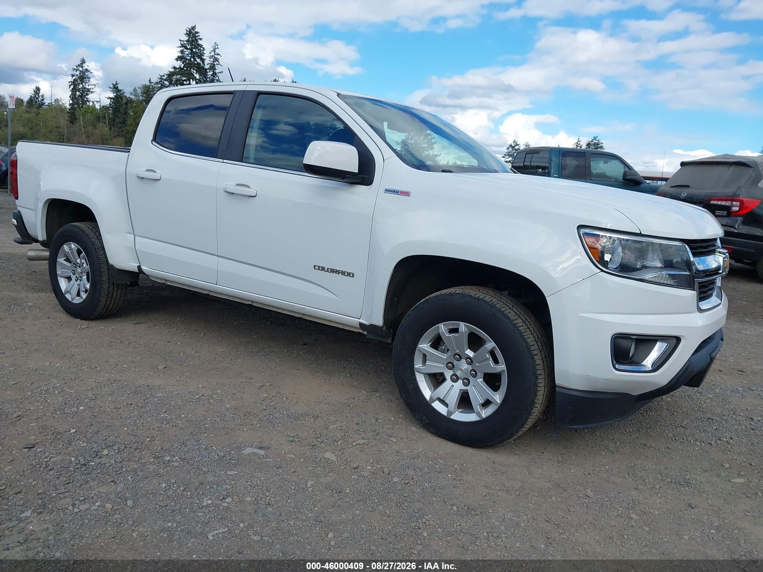 2016 Chevrolet Colorado Lt White vin: 1GCGSCE16G1318883