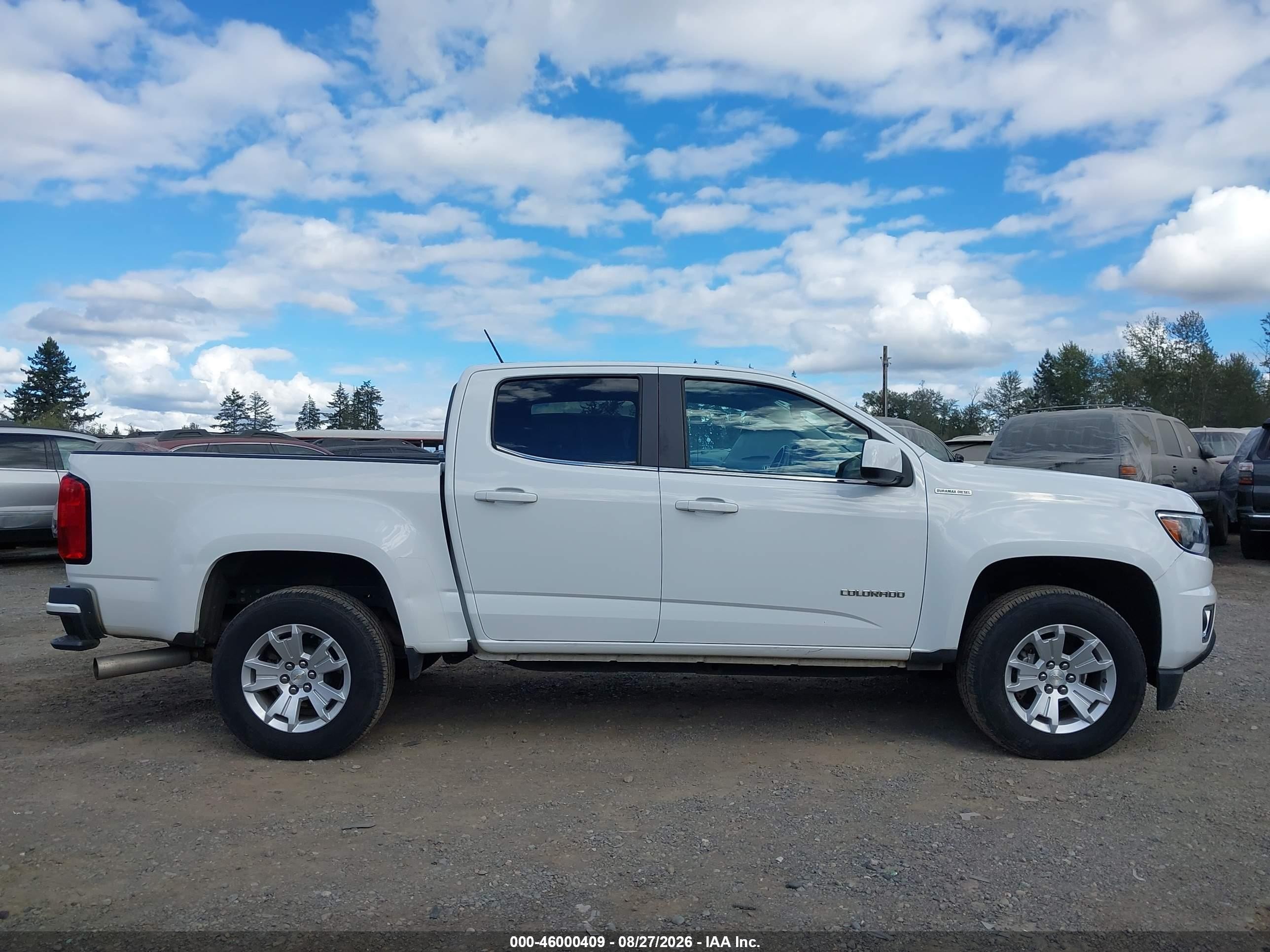 2016 Chevrolet Colorado Lt White vin: 1GCGSCE16G1318883