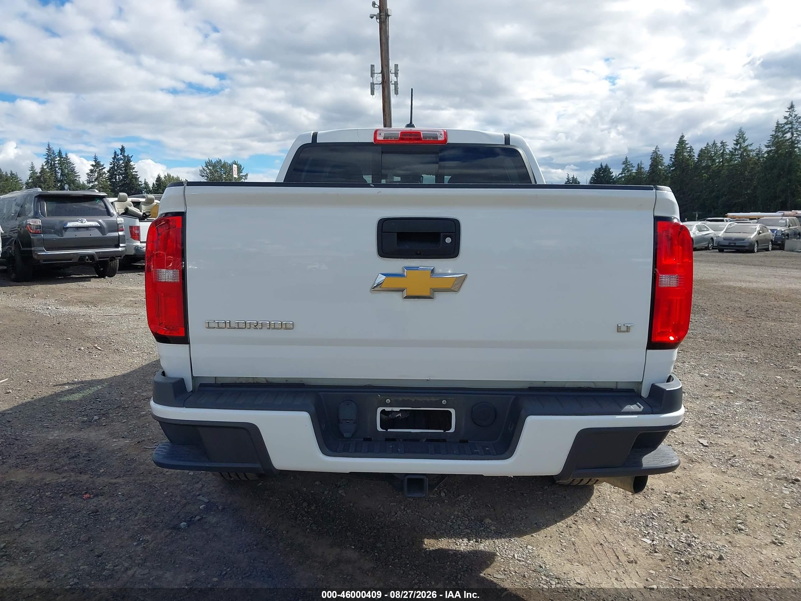 2016 Chevrolet Colorado Lt White vin: 1GCGSCE16G1318883