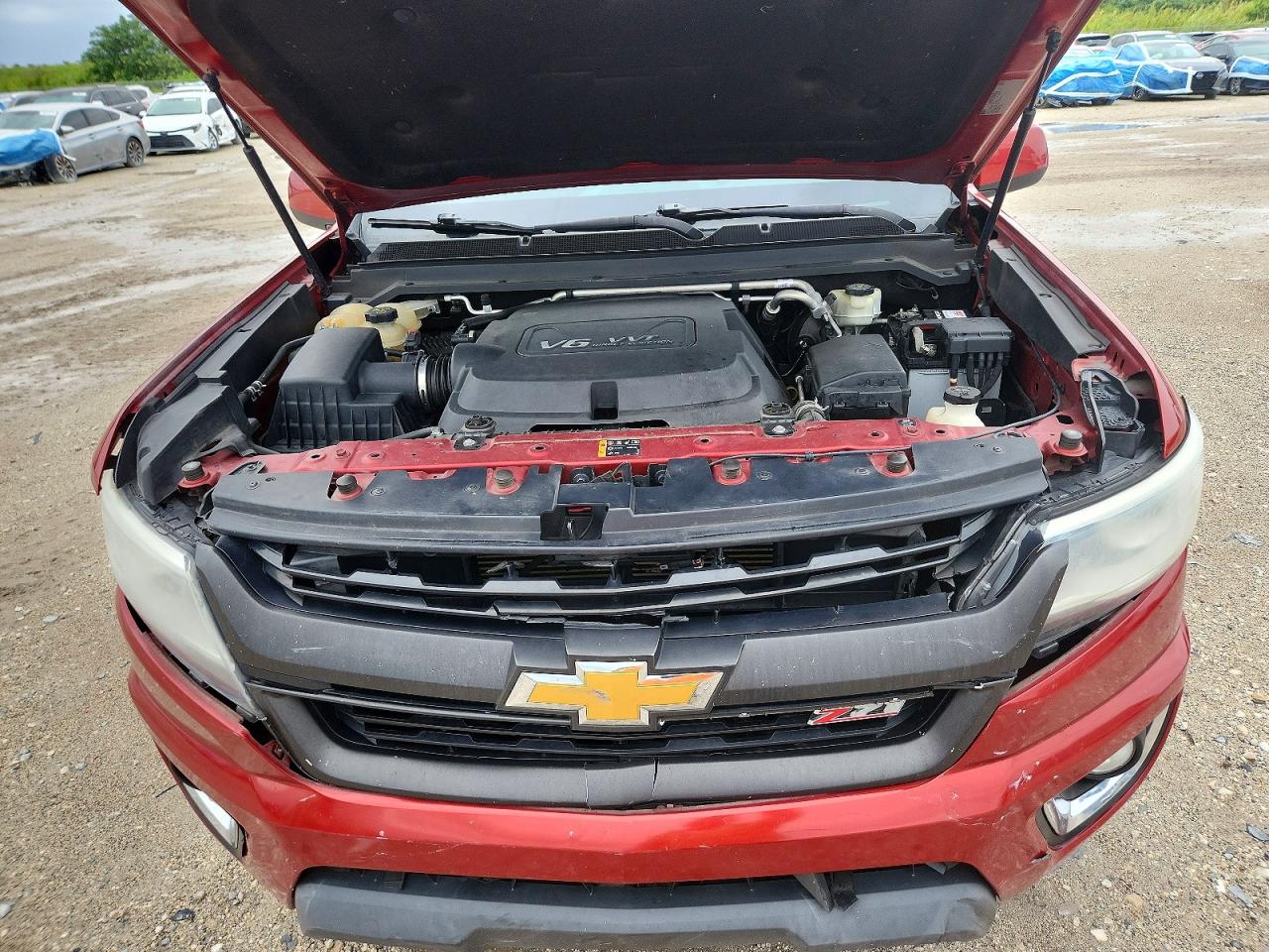 2015 Chevrolet Colorado Z71 Red vin: 1GCGSCE30F1274945
