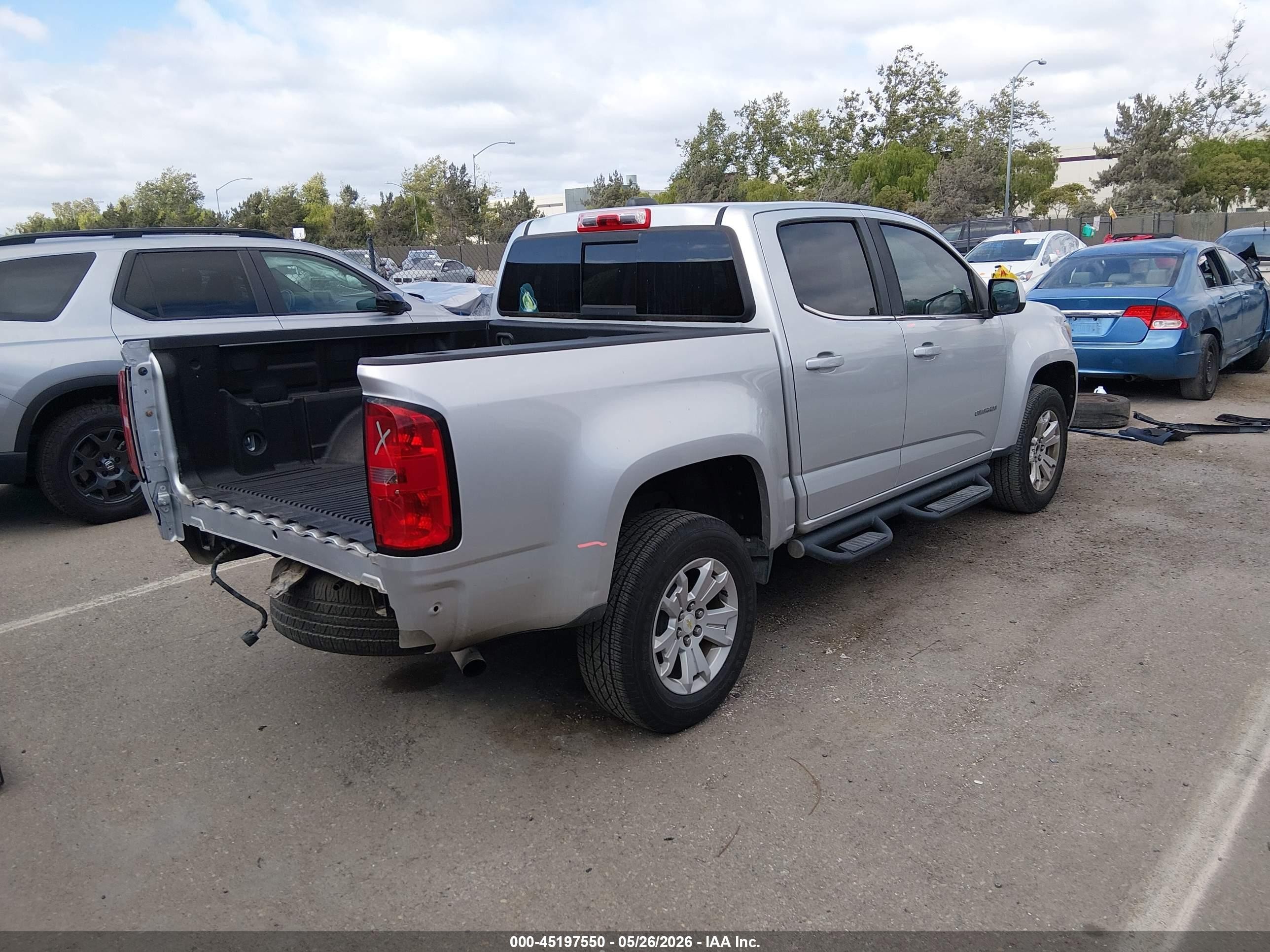 2016 Chevrolet Colorado Lt Серебряный vin: 1GCGSCE31G1342607