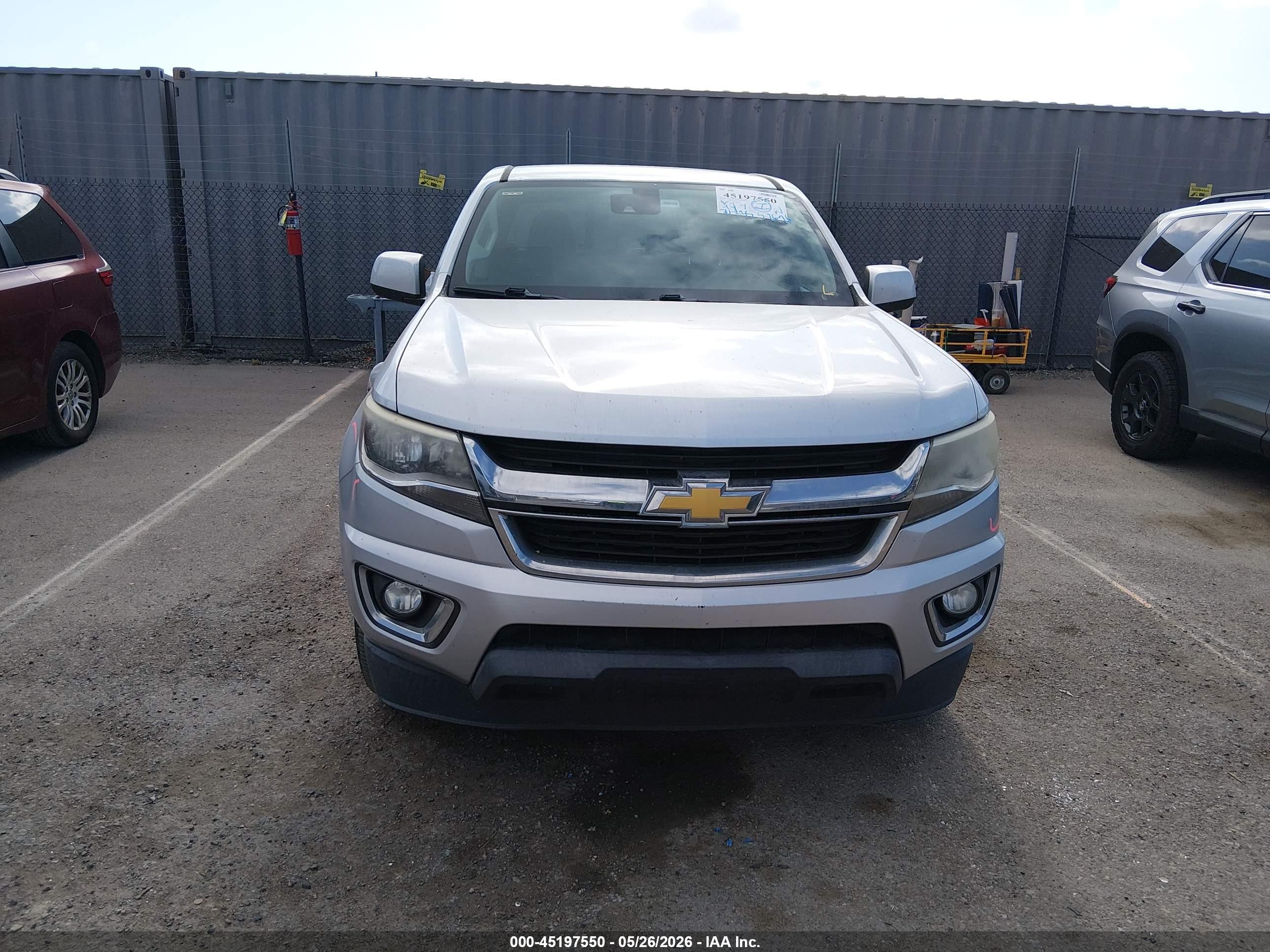 2016 Chevrolet Colorado Lt Серебряный vin: 1GCGSCE31G1342607