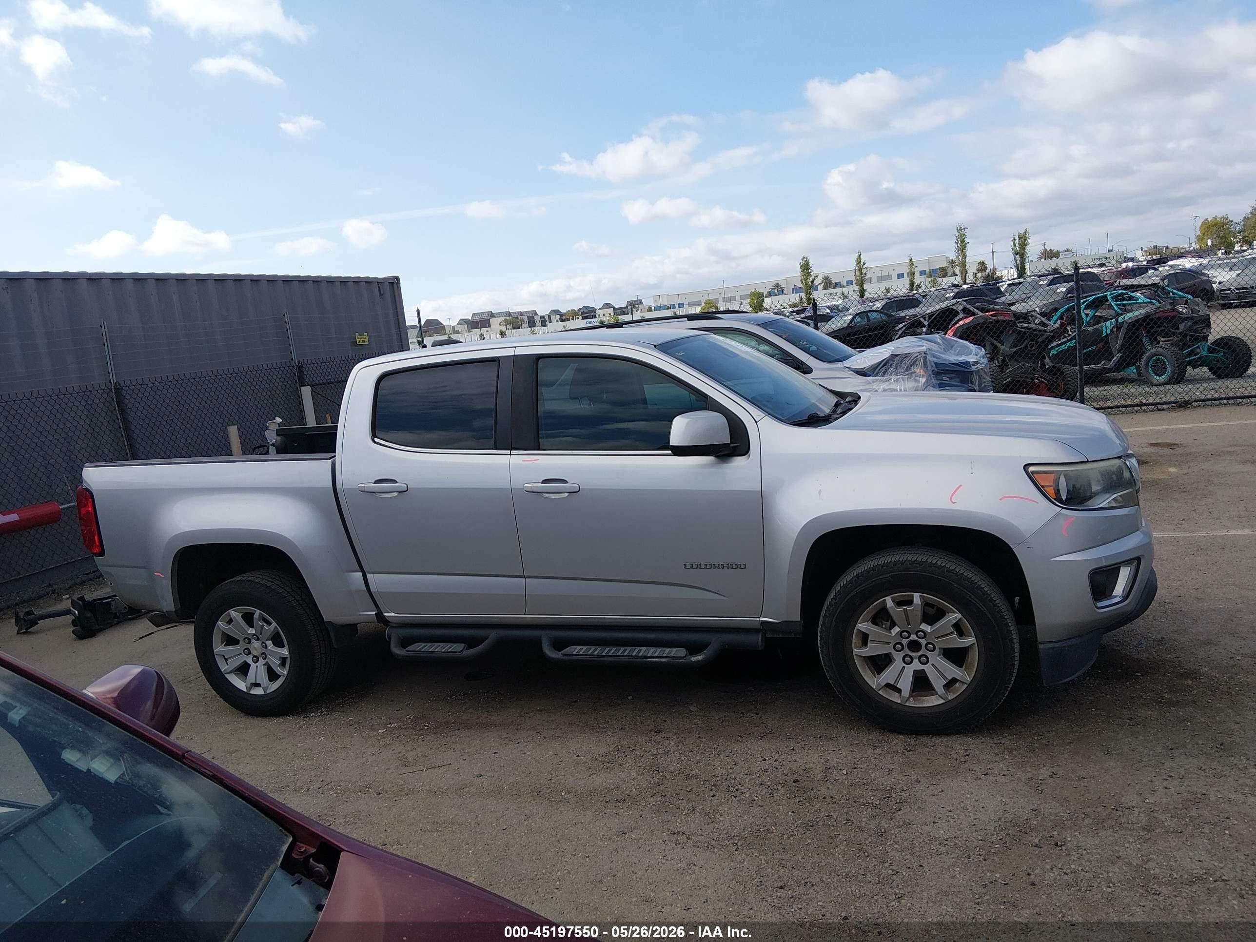2016 Chevrolet Colorado Lt Серебряный vin: 1GCGSCE31G1342607