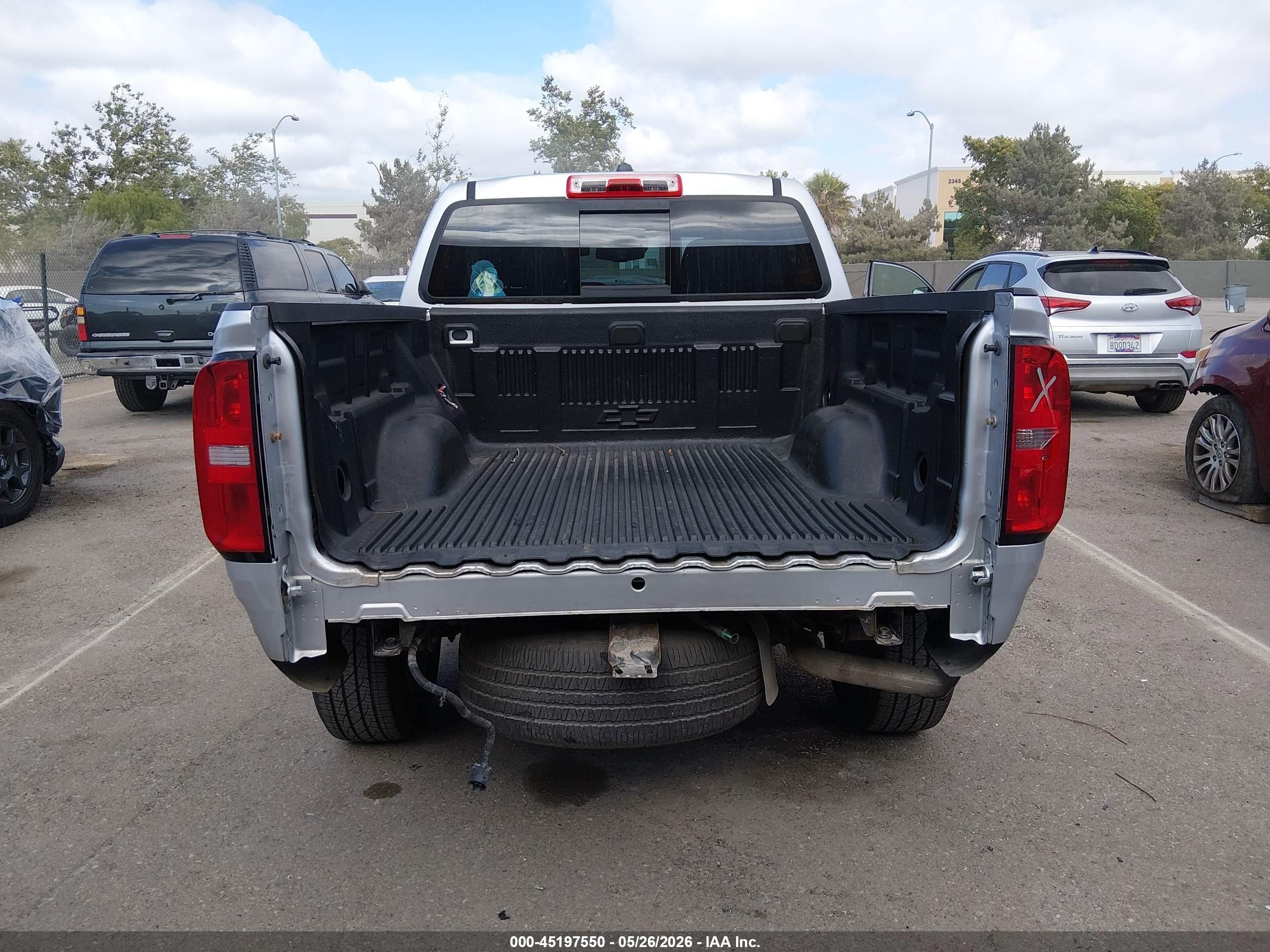 2016 Chevrolet Colorado Lt Серебряный vin: 1GCGSCE31G1342607