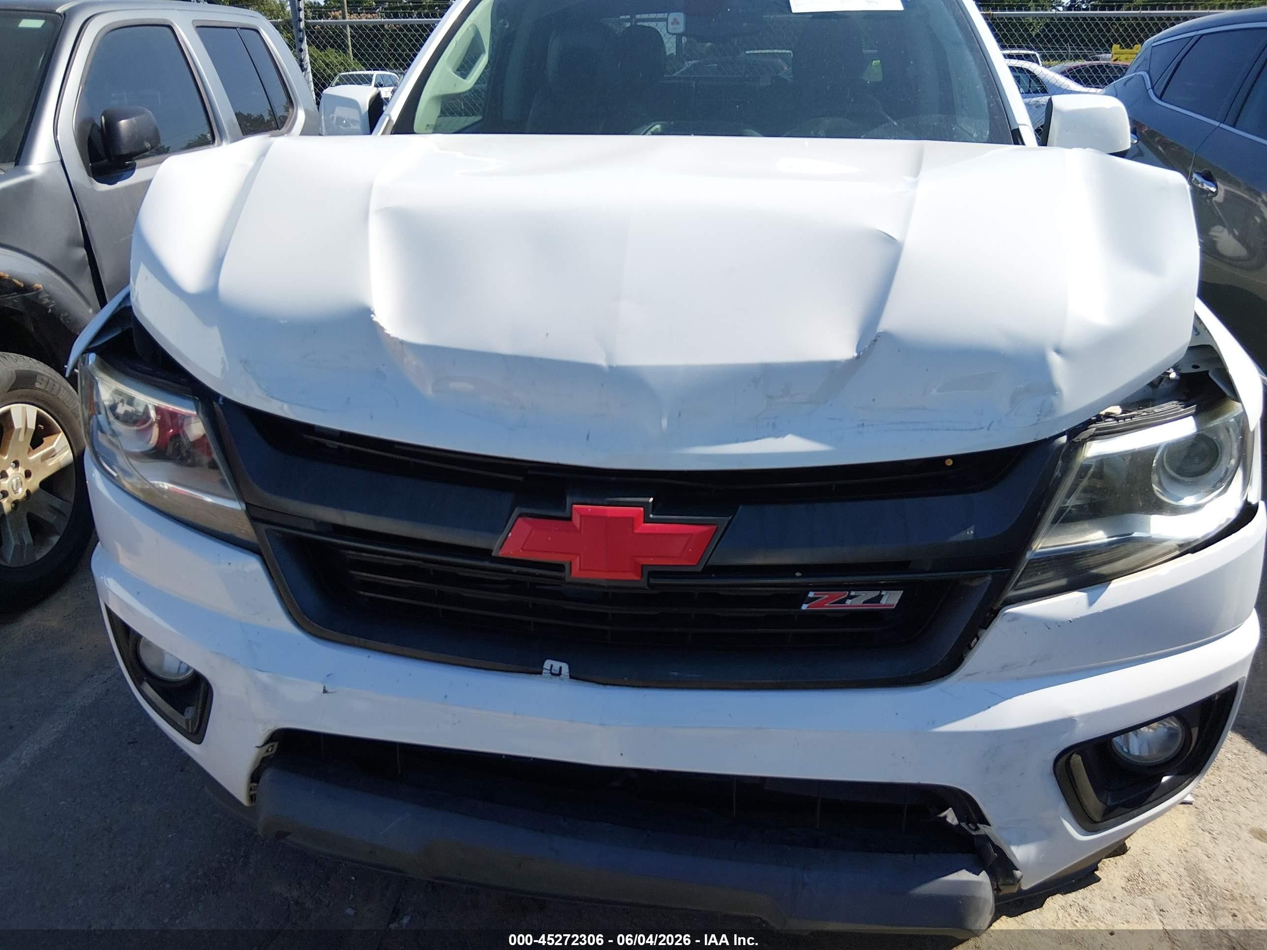 2015 Chevrolet Colorado Z71 White vin: 1GCGSCE32F1275109