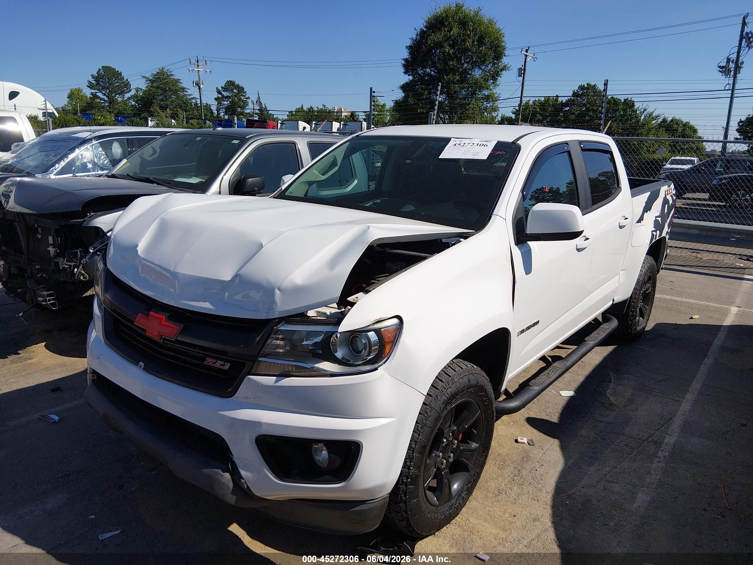 2015 Chevrolet Colorado Z71 White vin: 1GCGSCE32F1275109