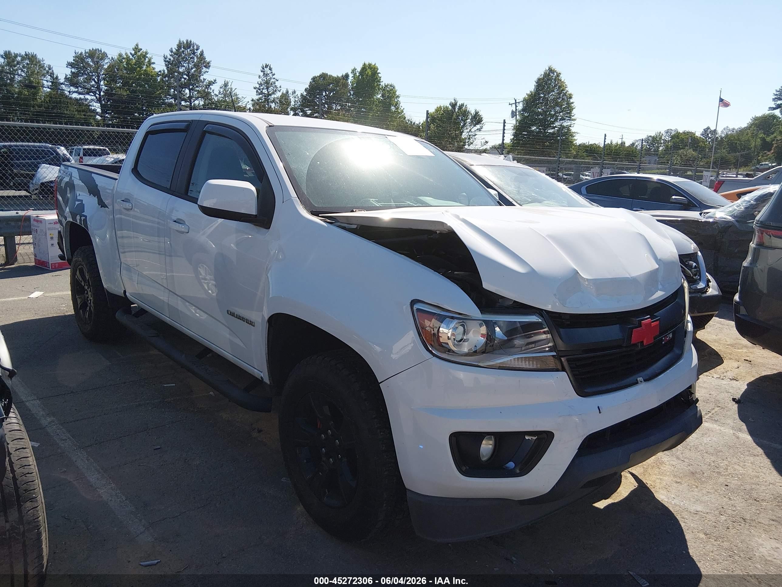 2015 Chevrolet Colorado Z71 White vin: 1GCGSCE32F1275109