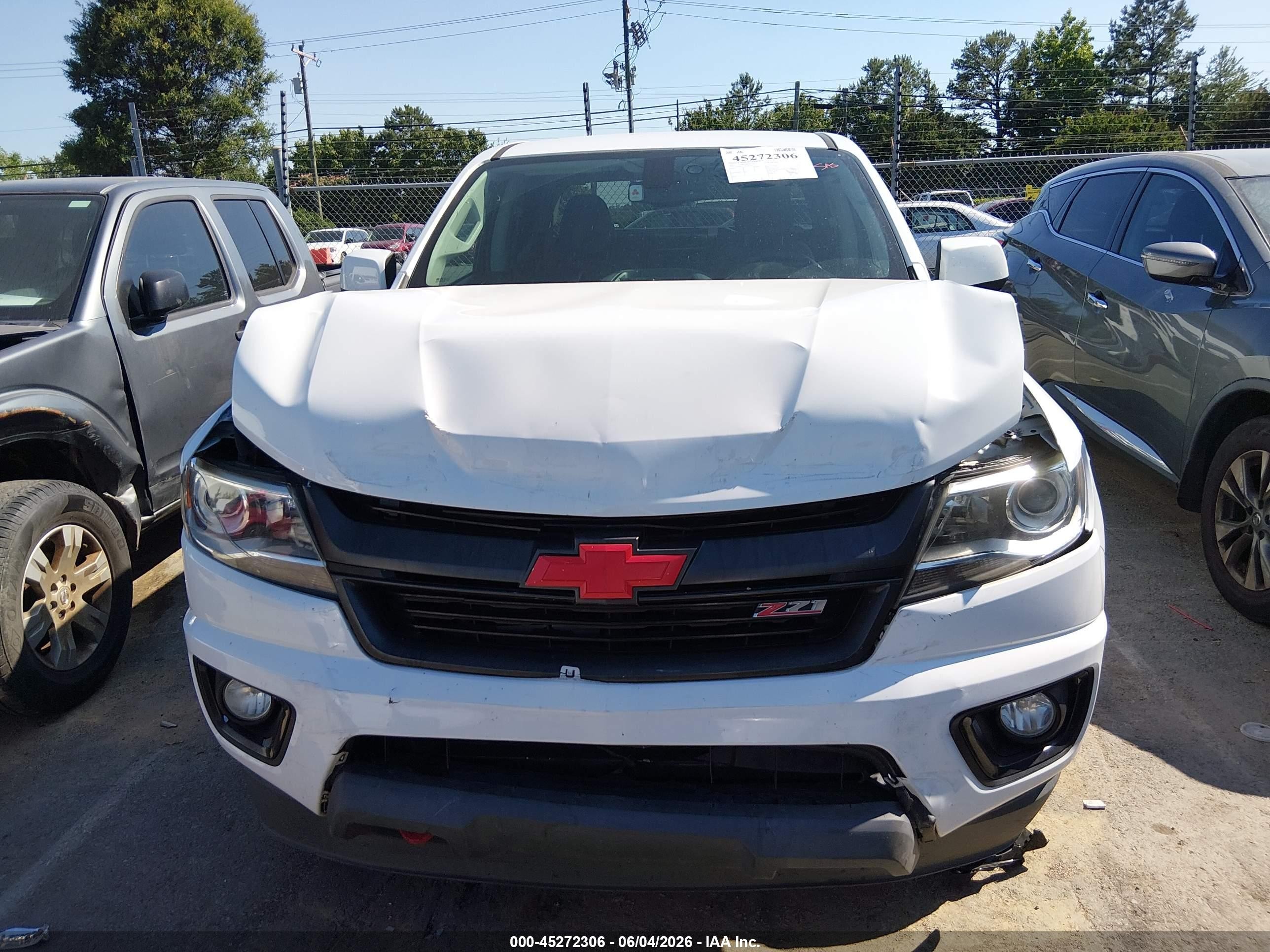 2015 Chevrolet Colorado Z71 White vin: 1GCGSCE32F1275109